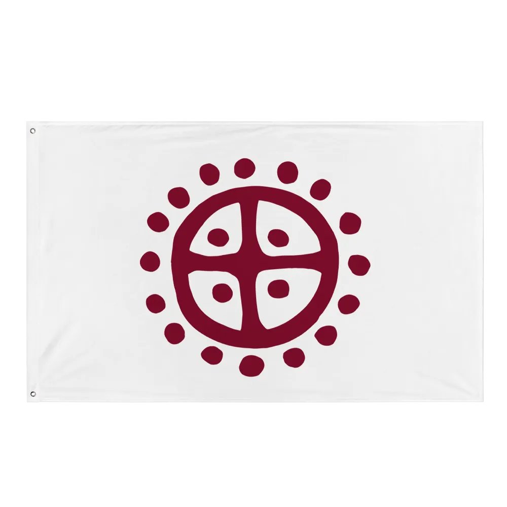 Solar Wheel Flag in White product image (1)