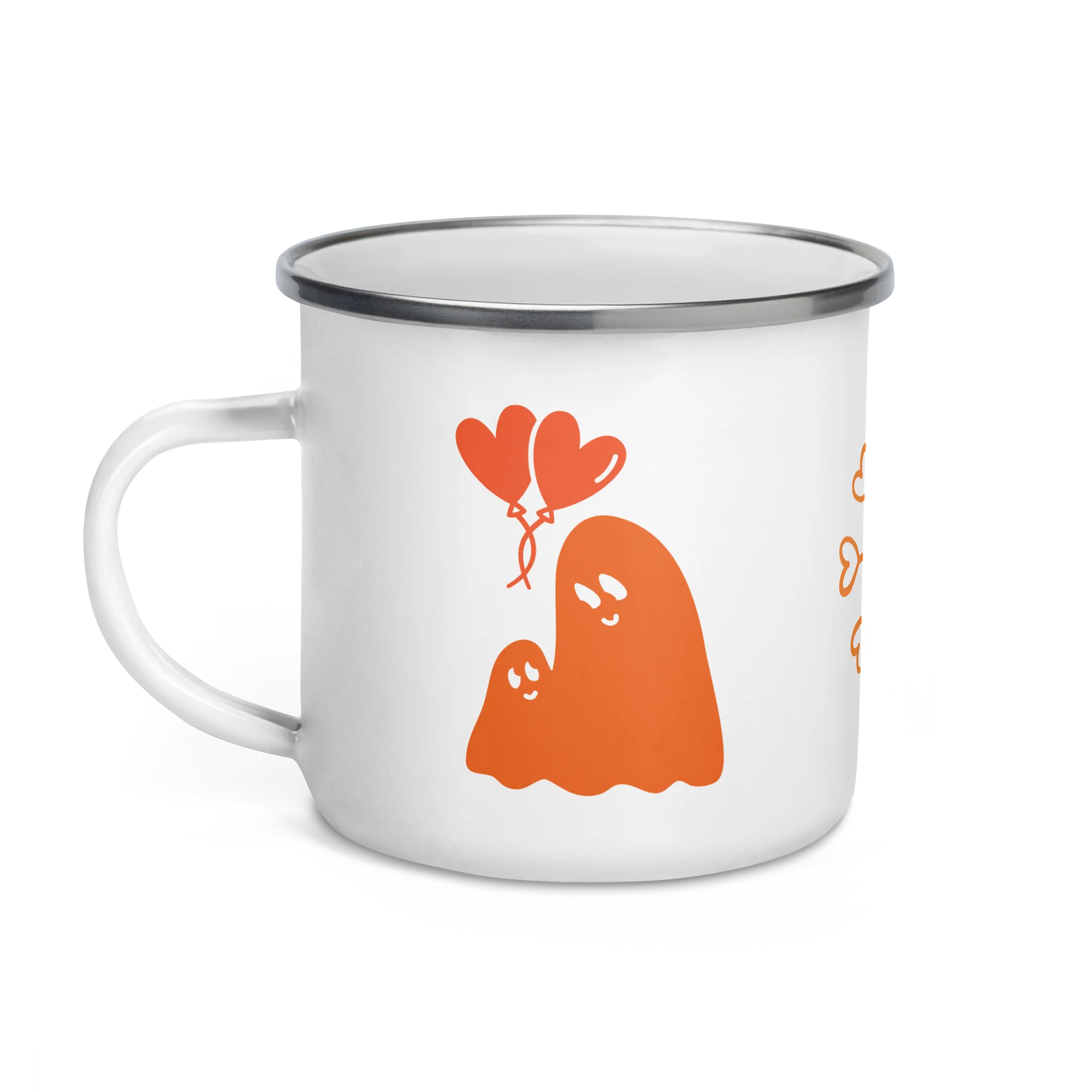 Orange Celestial Pattern Enamel Mug product image (3)
