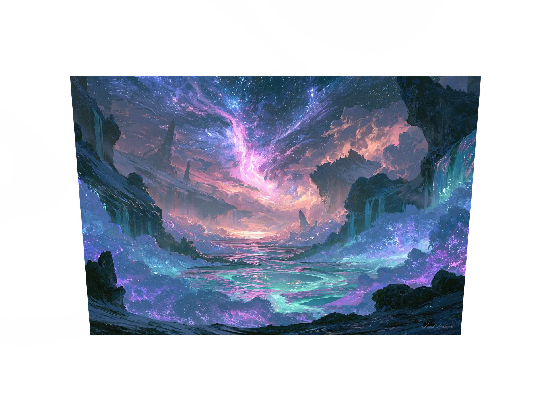 Prismatic Ocean Art Print — Prismatic Astral Tide product image (2)