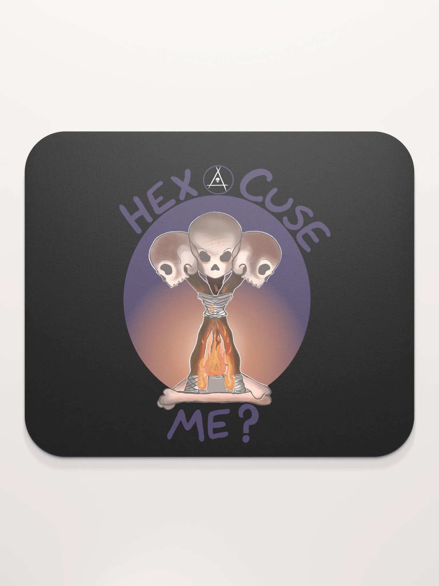 Glowing Skull Mouse Pad product image (2)