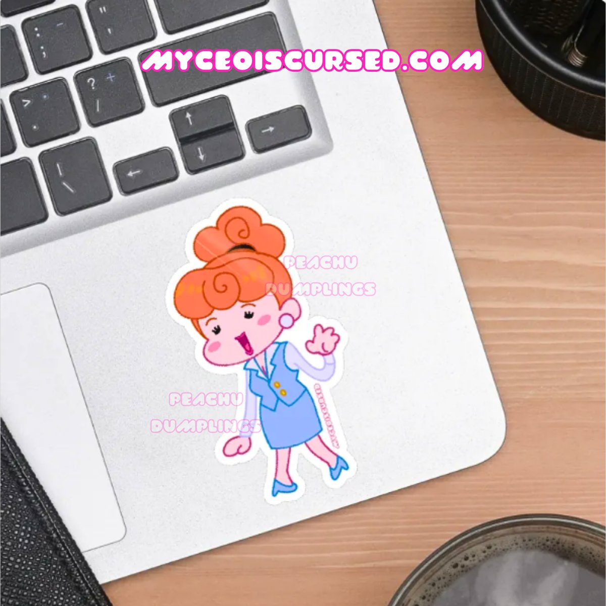 Office Princess - Glossy Sticker 💙 product image (2)