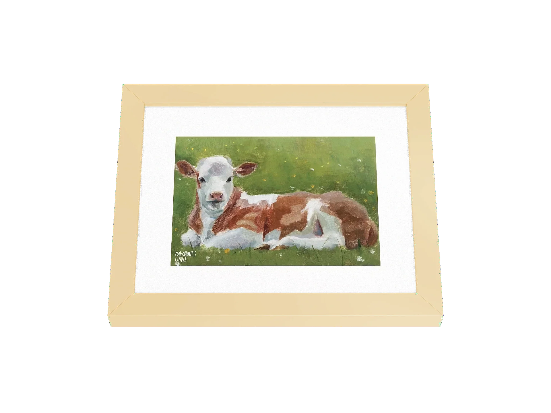 Framed Lavender the Calf - Painted Live 12/08/2025 product image (3)