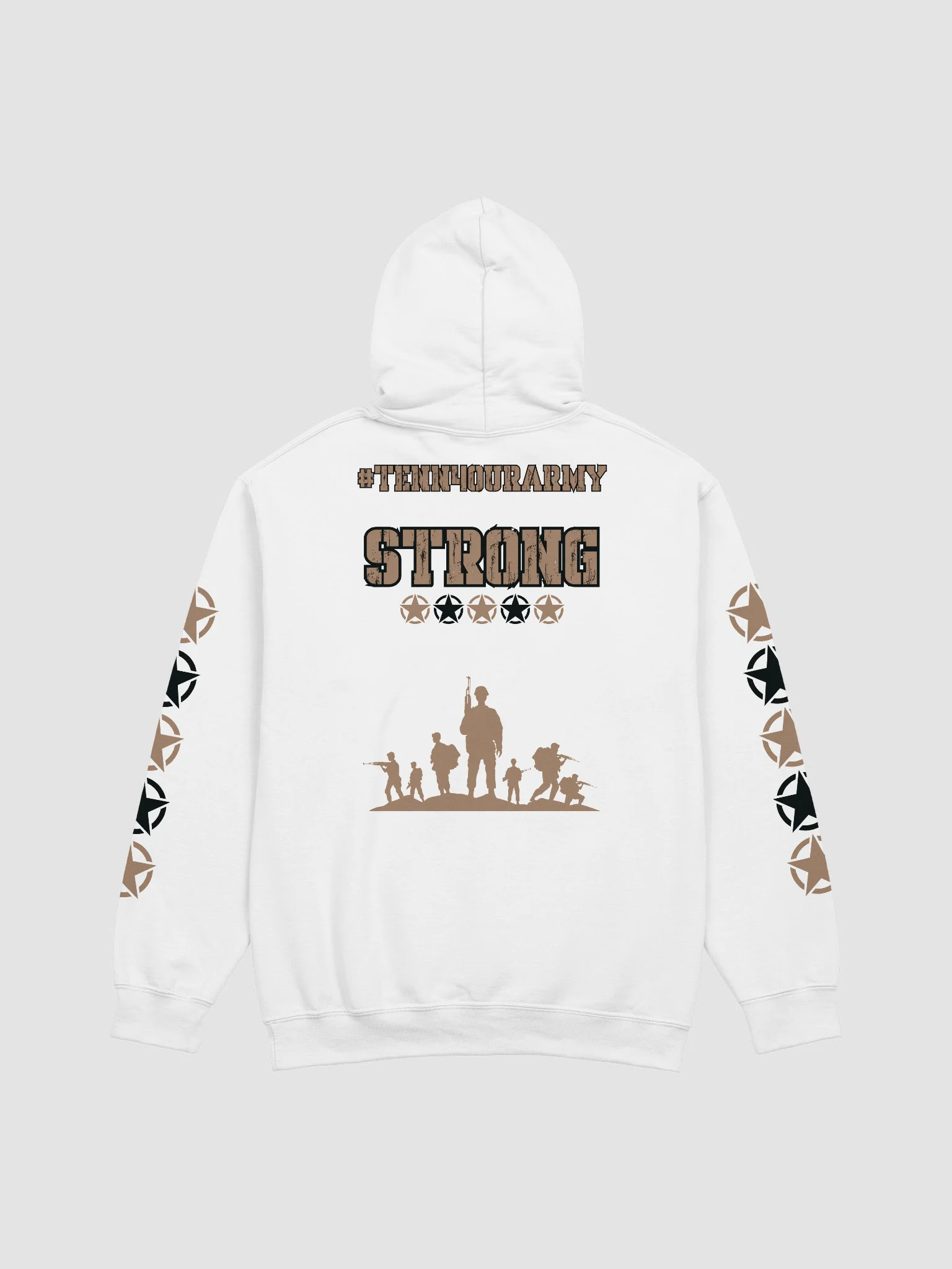 #TeNN4OURARMY Hoodie - Tan & Black product image (4)