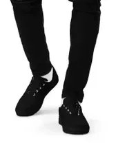 LM Origin™ Stealth Black Sneakers | Unisex Canvas Shoes product image (4)
