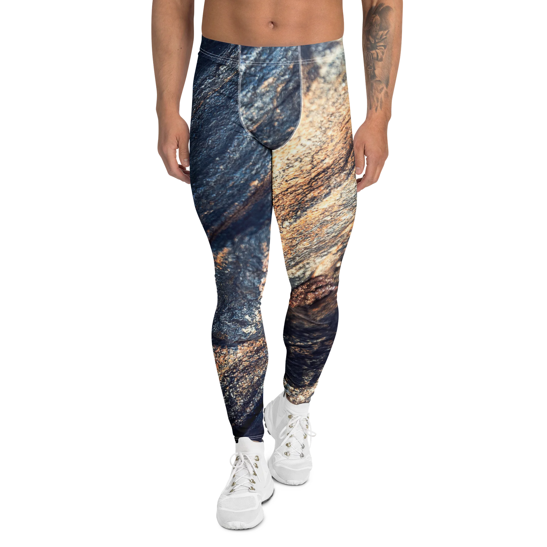 Obsidian Vein All-Over Print Men's Performance Leggings product image (1)