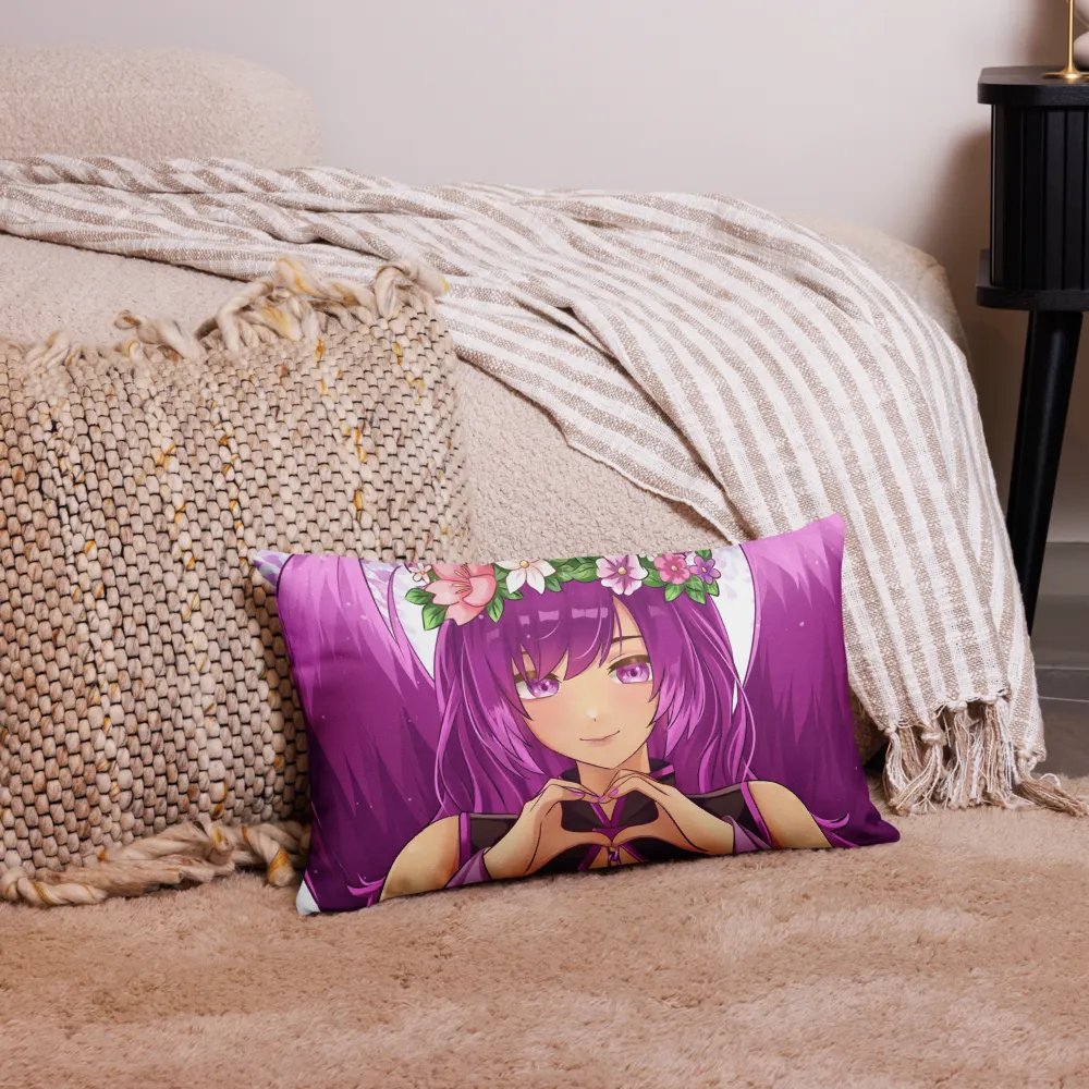 Floral Heart Anime Premium Pillow Case product image (22)