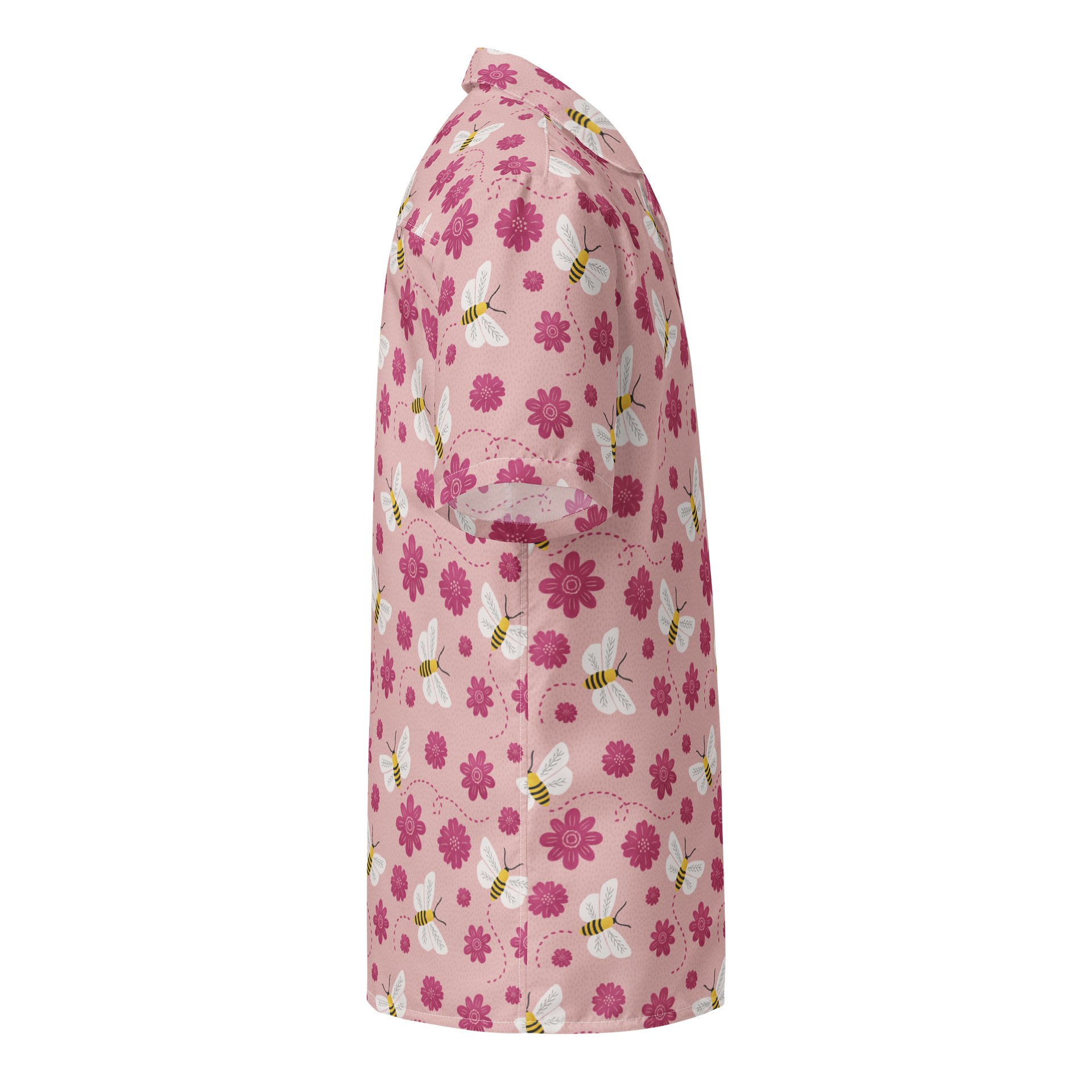 Little Pink Bees Hawaiian Shirt product image (4)