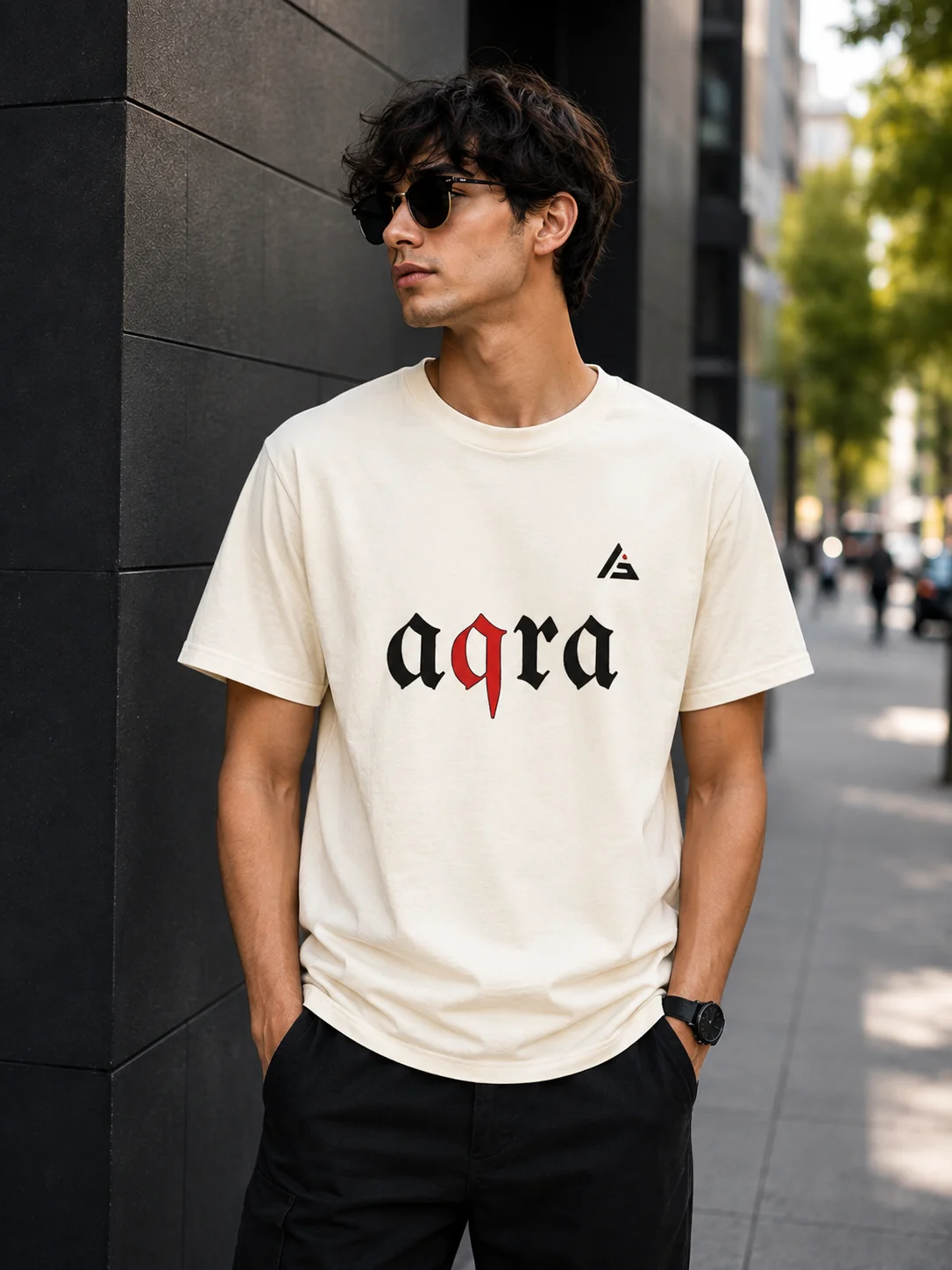 AQRA Abstract Red Symbol Tee product image (1)
