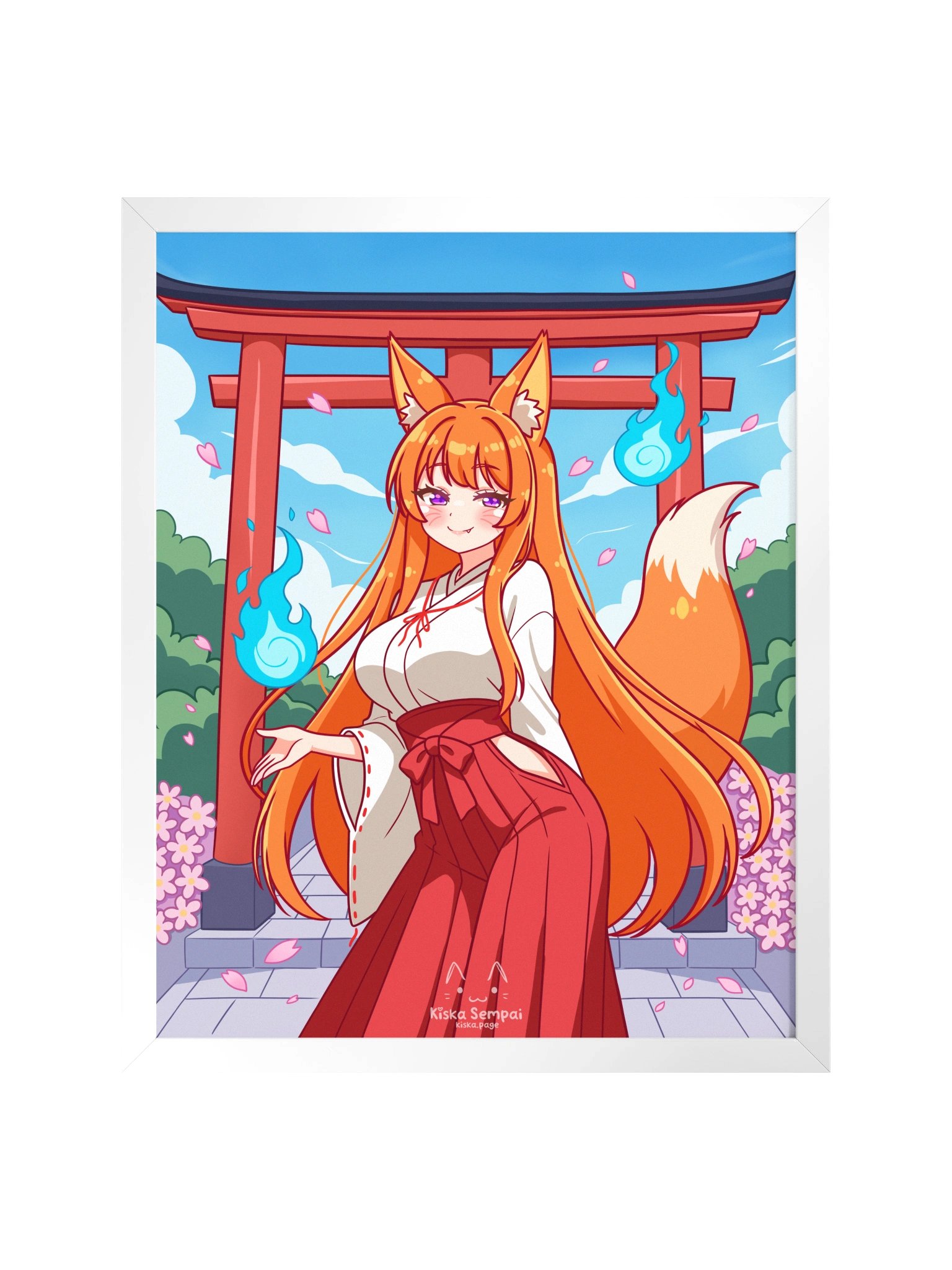 Shrine Maiden Konkon ☆ Framed Wall Art product image (2)