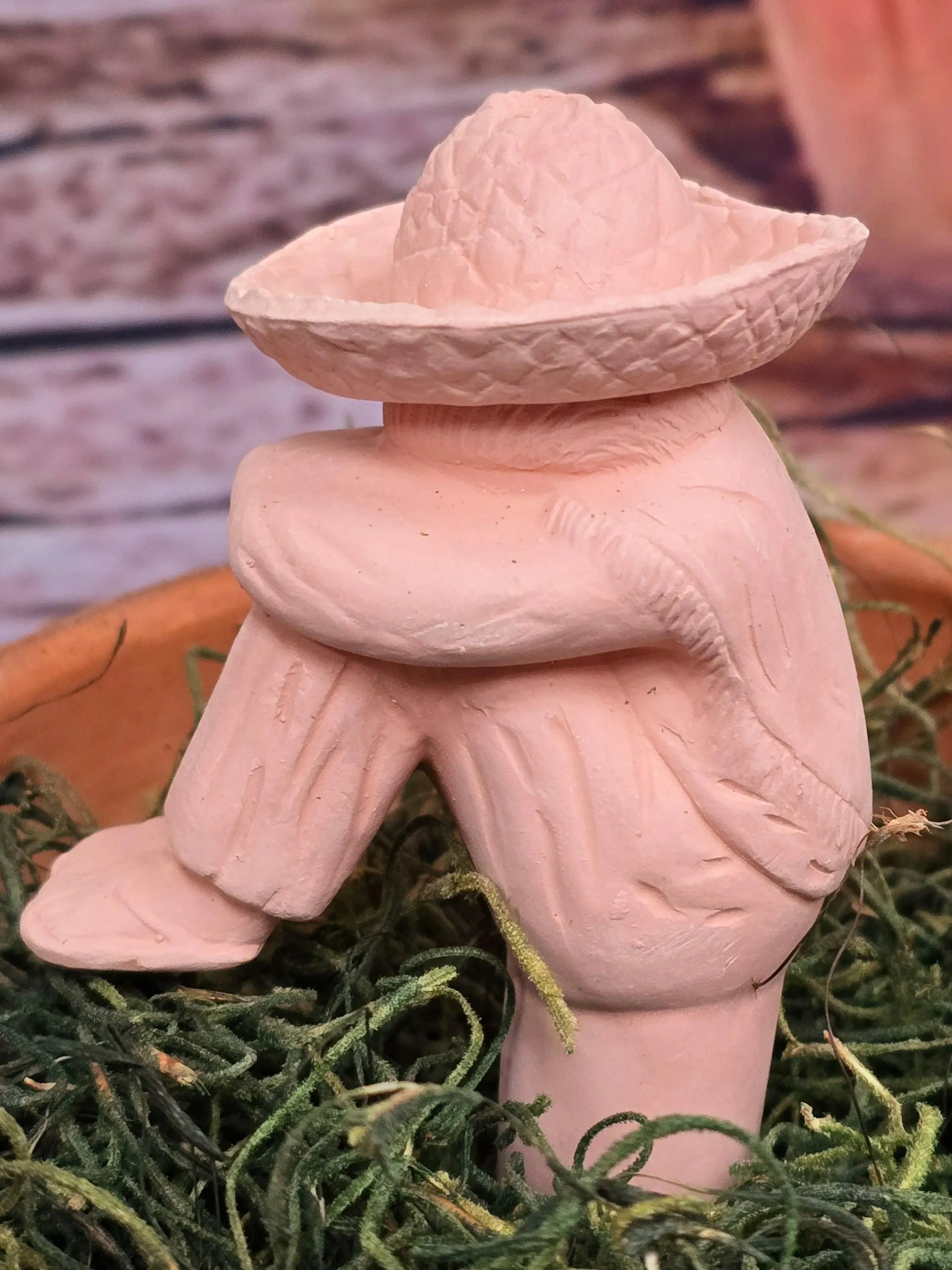 Handcrafted Terracotta Plant Water Spike: Houseplant Pot Sitter product image (3)