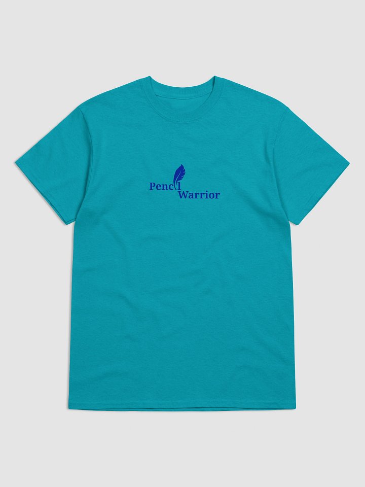 Pencil Warrior Logo Blue Feather T-Shirt product image (1)