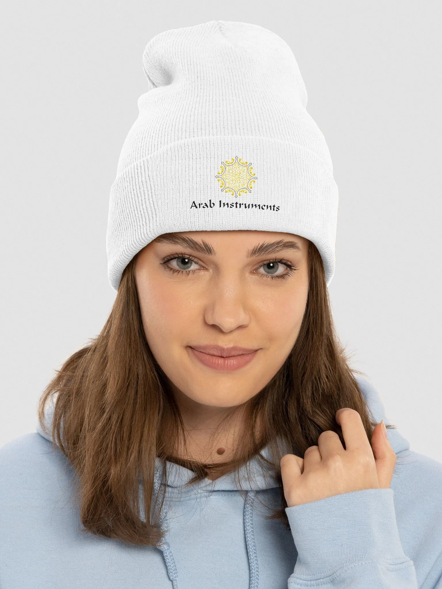 Arab Instruments Yupoong Cuffed Beanie White product image (3)