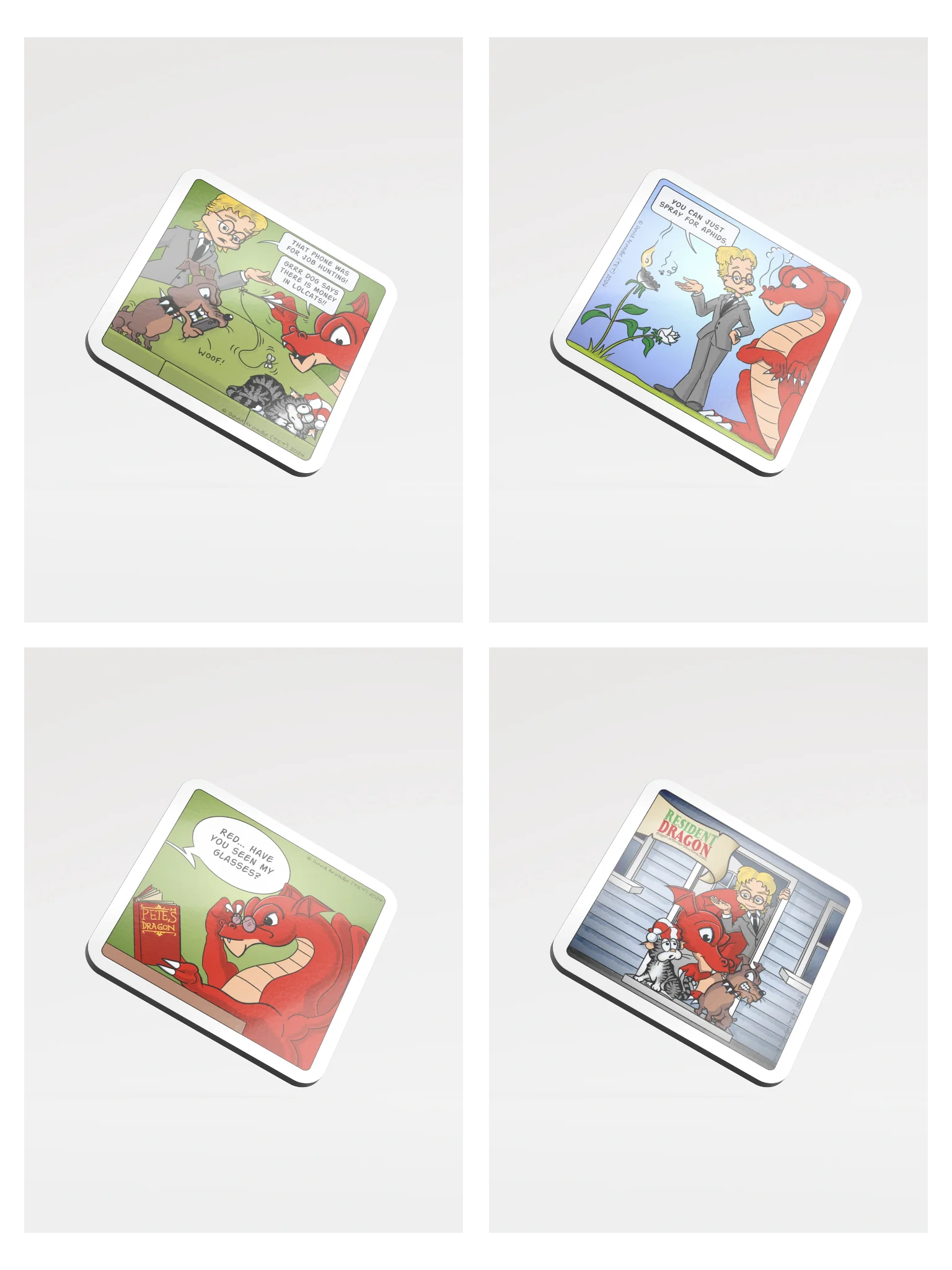 Resident Dragon Four Coaster Set - Buy and Save! product image (1)