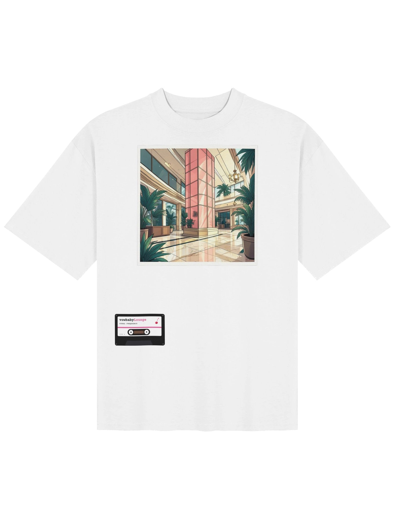 Coral Frequency Tee · vowbabyLounge product image (1)