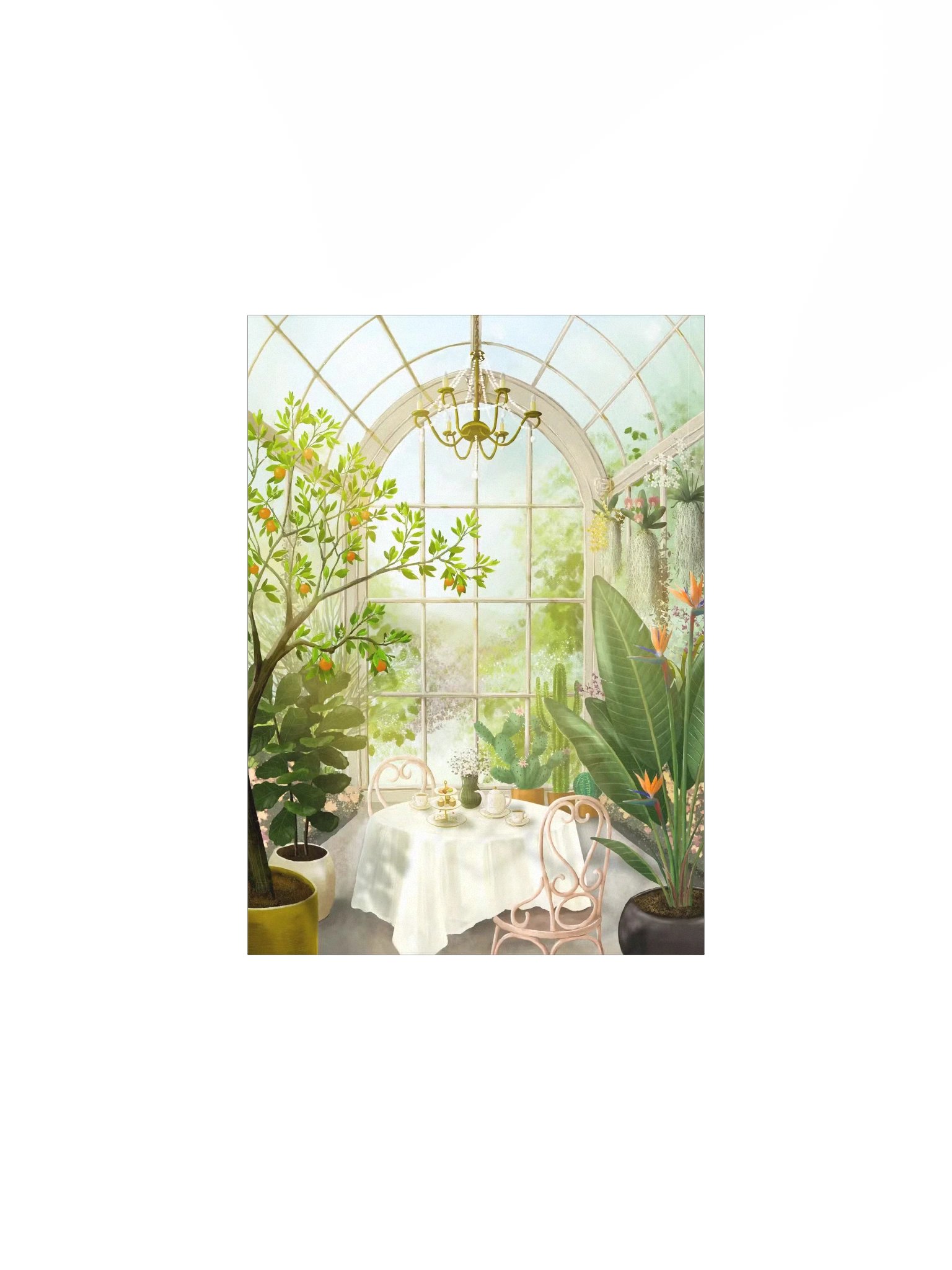 Afternoon Tea in the Conservatory Art Print product image (3)