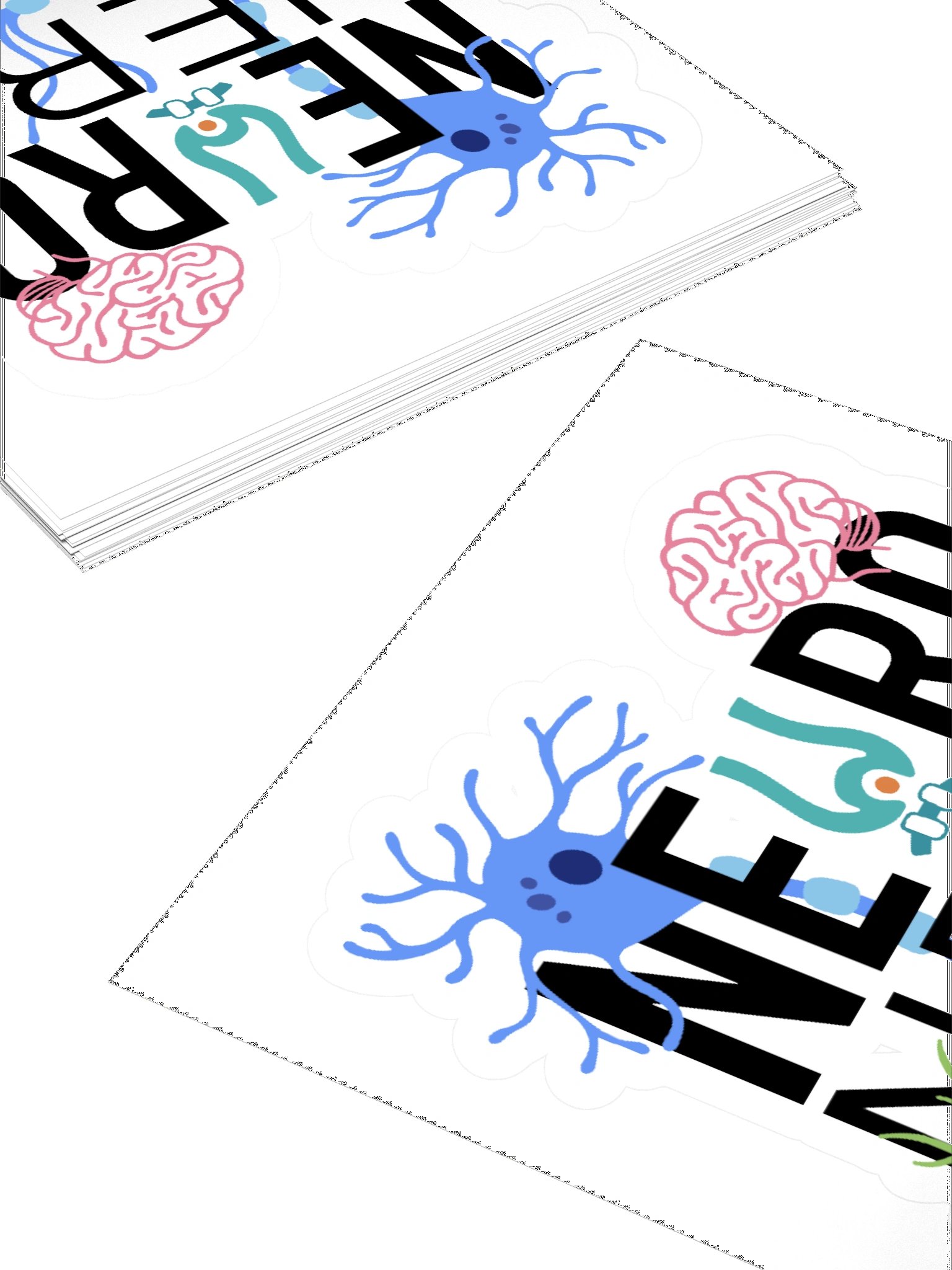 Neuro Nerd Kiss Cut Sticker product image (4)