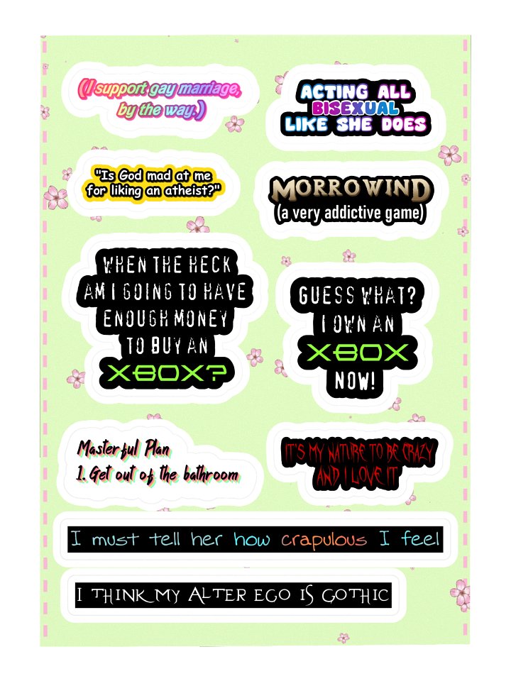 Dear Diary, 2005 Sticker Sheet product image (1)