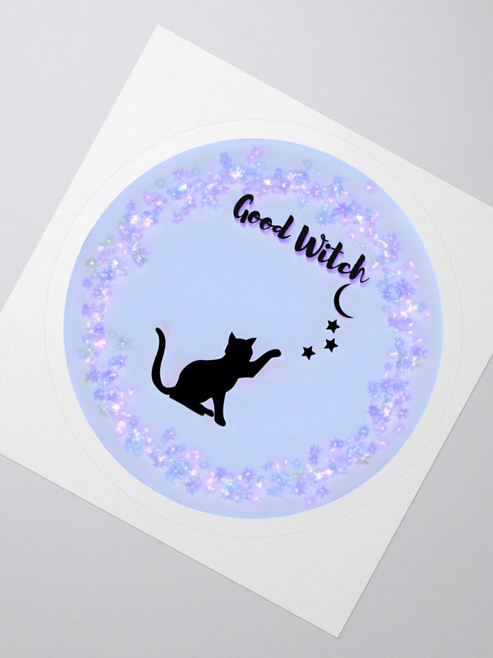 Good Witch Purple Cat Sticker product image (4)