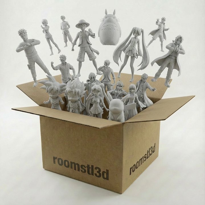 Ultimate Anime STL Bundle – 5TB+ 3D Printable Models Collection product image (1)