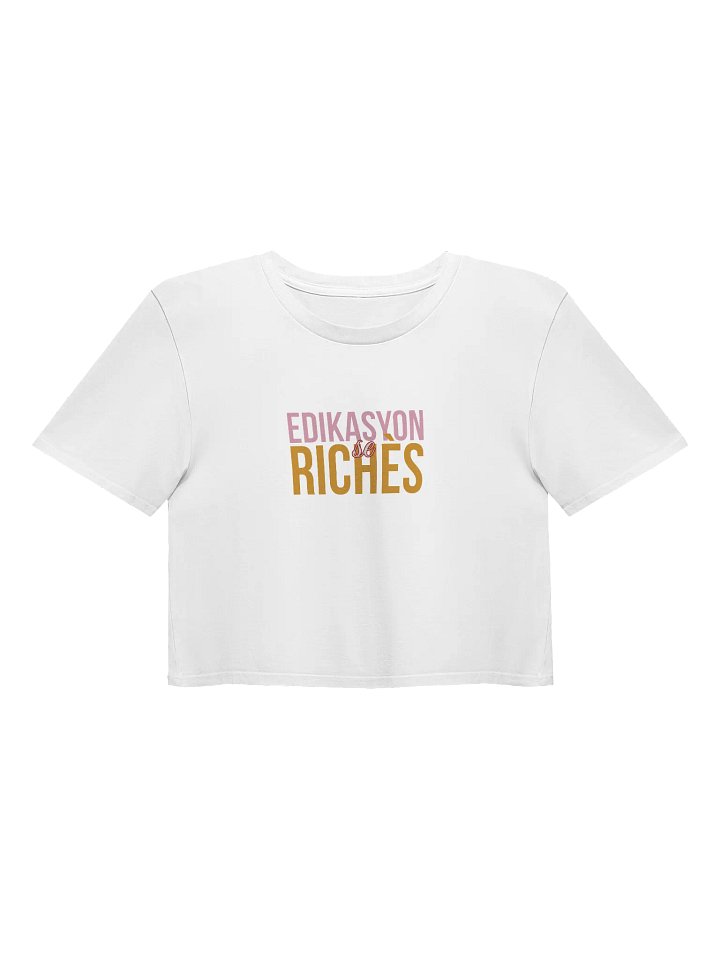 Edikasyon se Richès Women's Premium Crop Top – Smart. Bold. Unapologetic. product image (4)