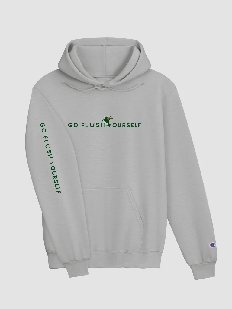 Go Flush Yourself Champion Hoodie product image (3)