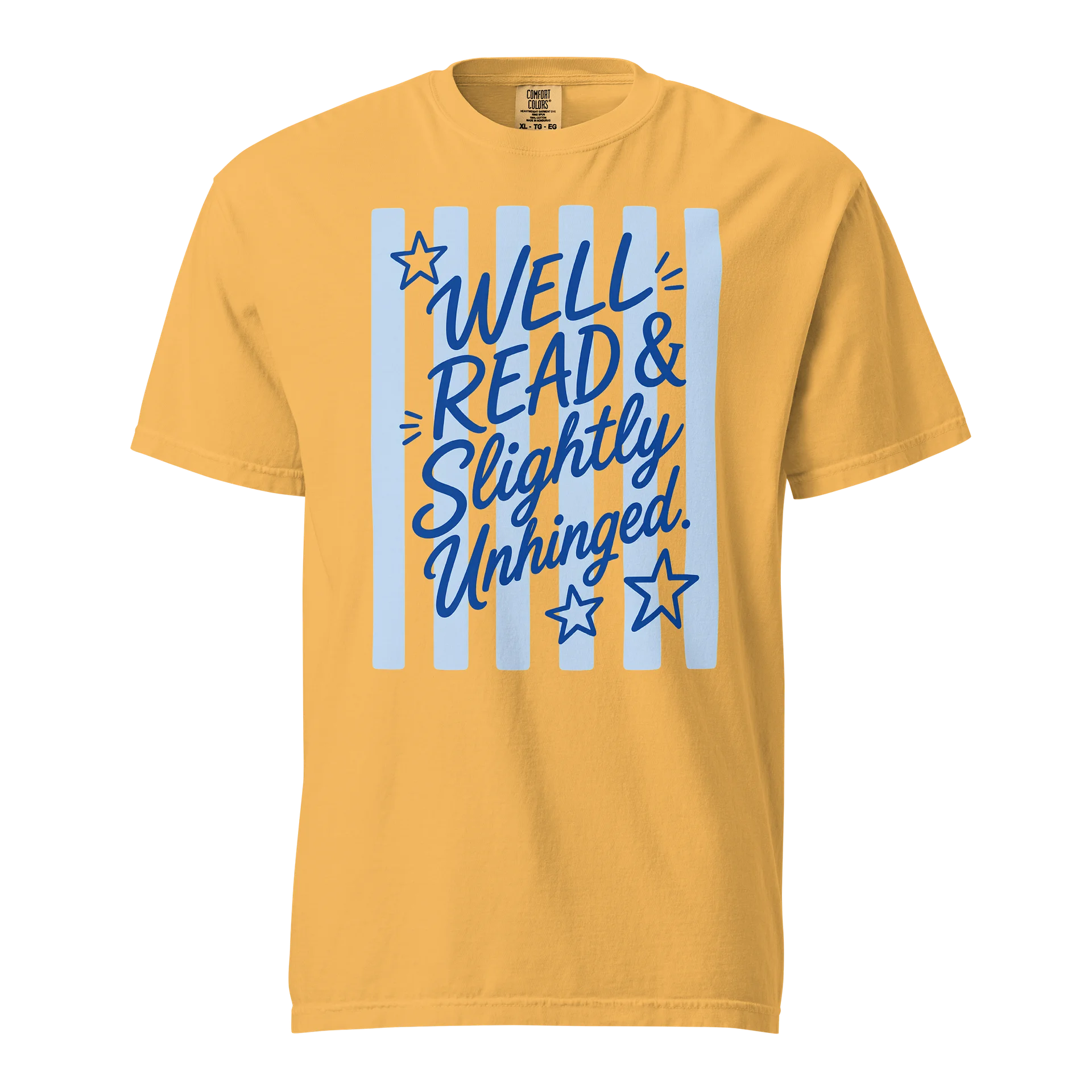 Well Read & Slightly Unhinged Book Lover T-Shirt | Funny Bookworm Reading Shirt | Literary Book Nerd Gift product image (1)