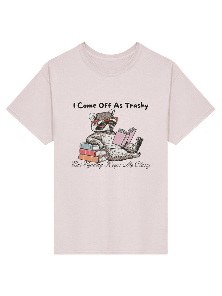 Raccoon Reader Bookish Tee Shirt product image (3)