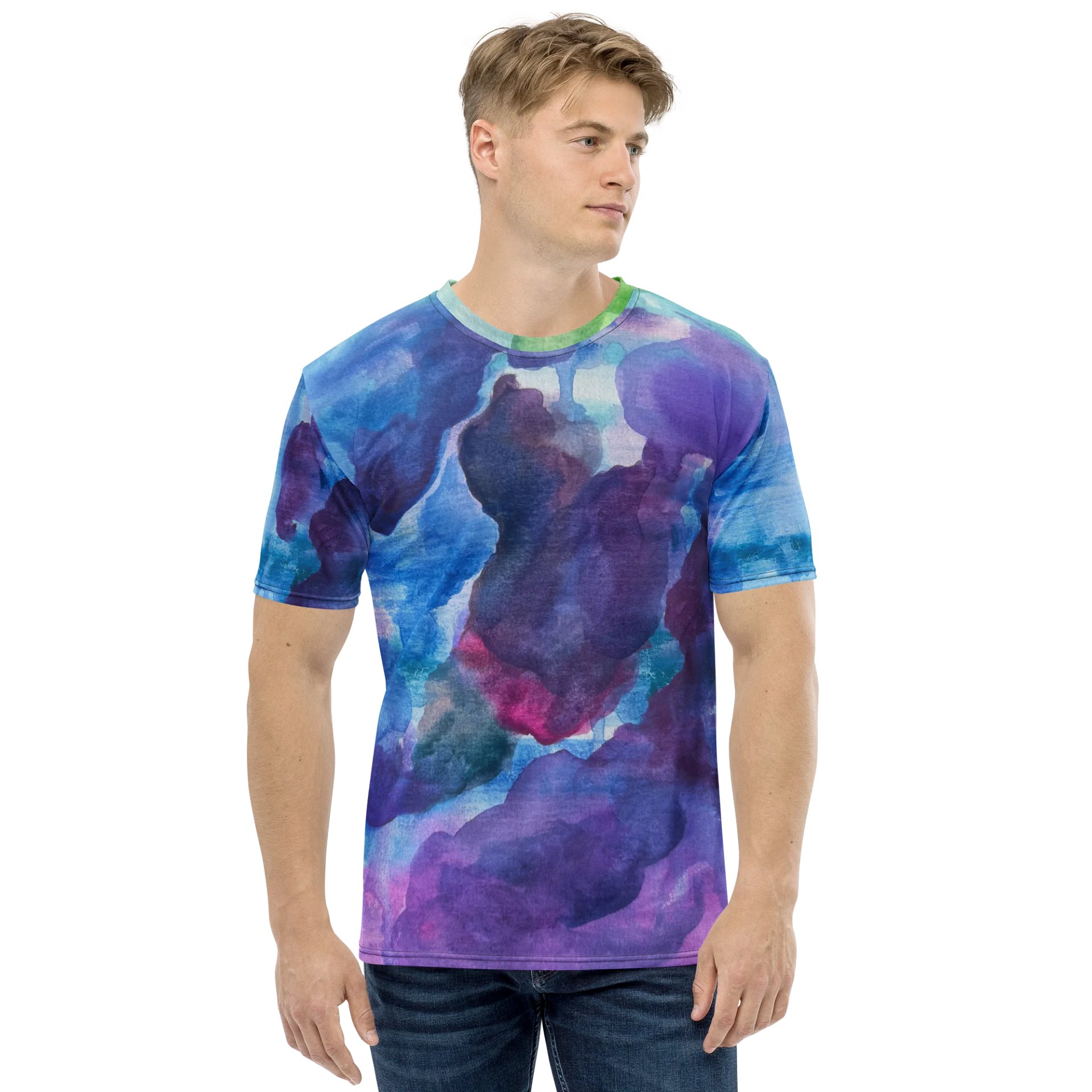 Bluesy Watercolor Shirt product image (1)