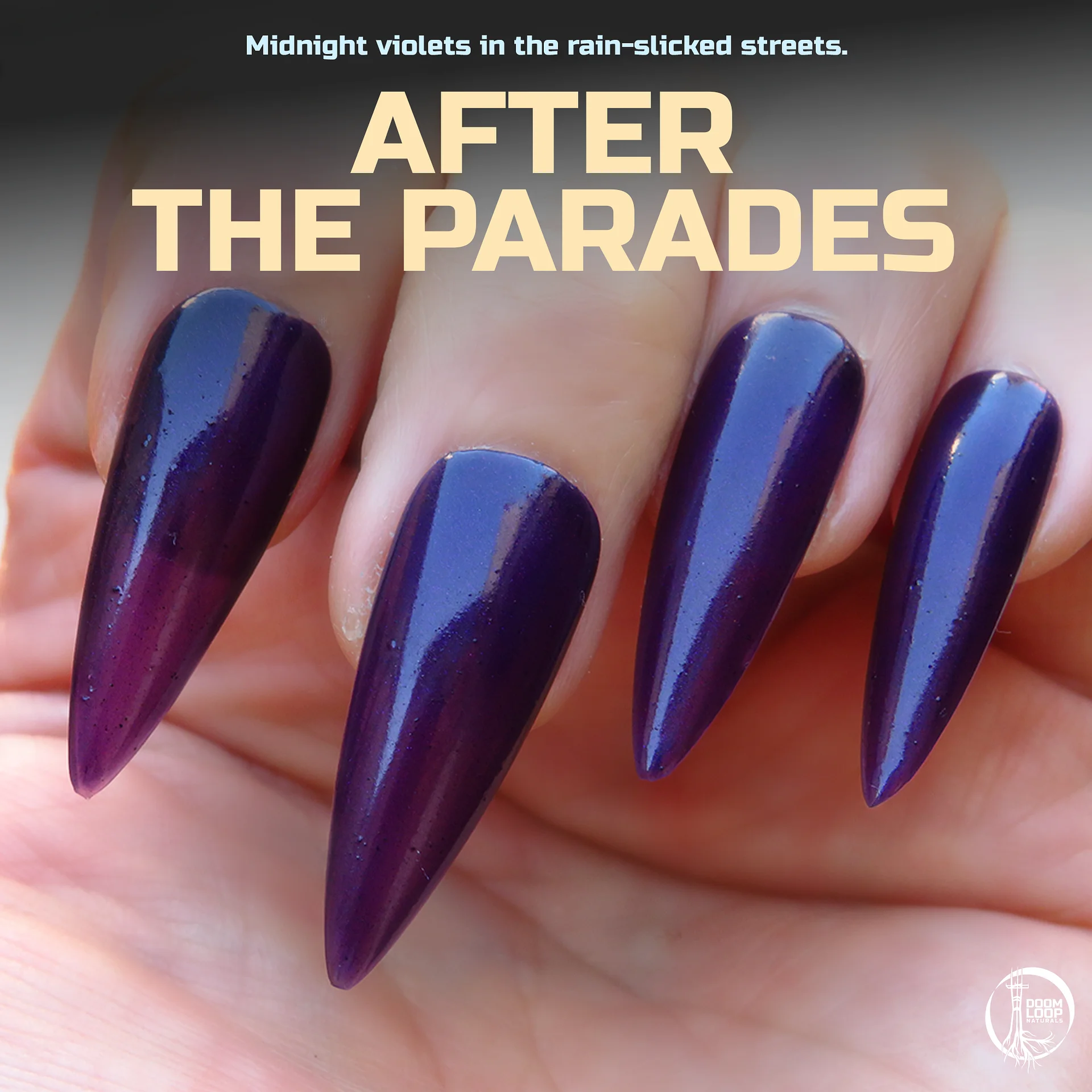 AFTER THE PARADES - Shimmery Violet Translucent Jelly Nail Polish product image (1)