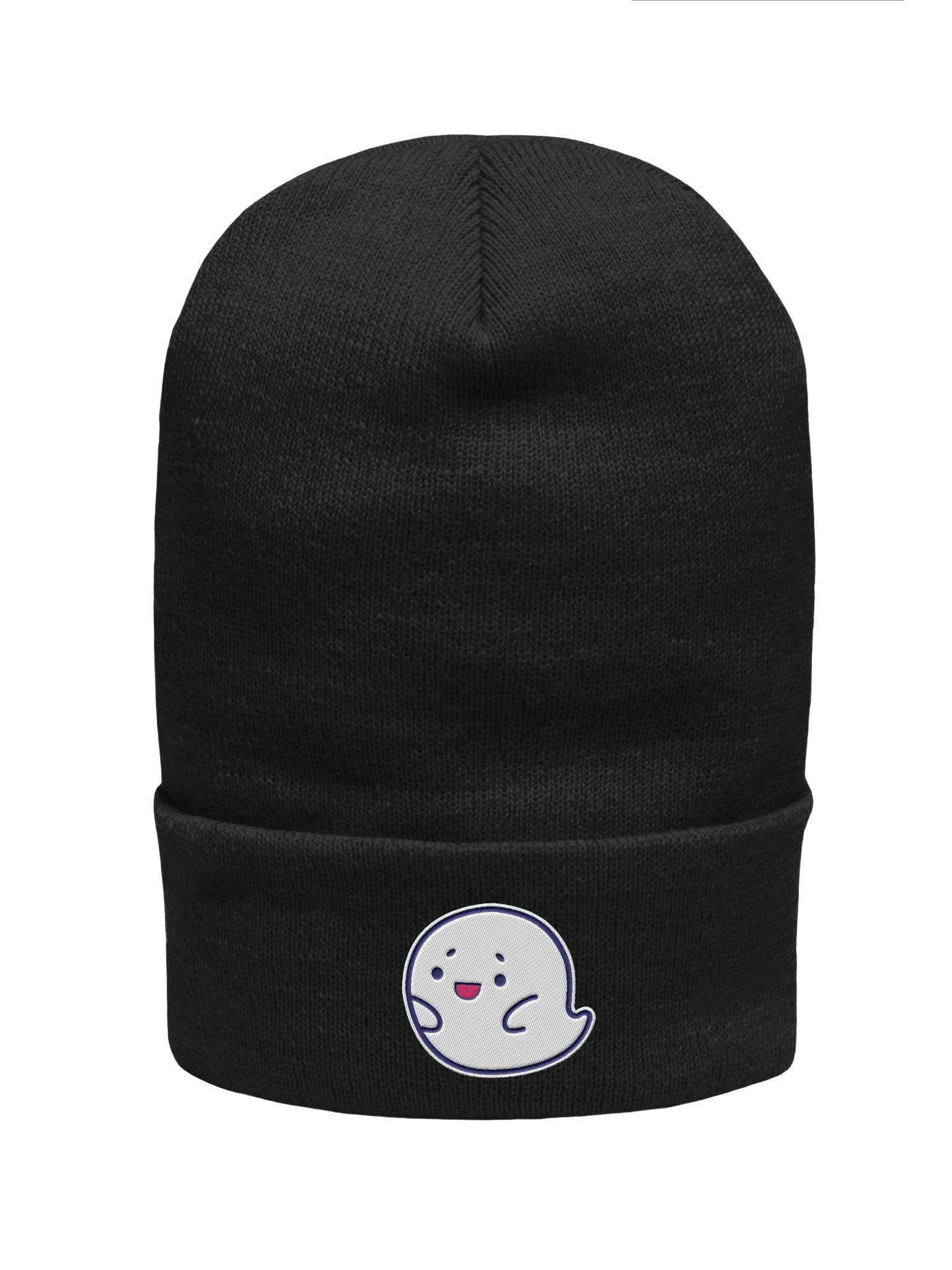 Spooky Ghost Embroidered Beanie product image (1)