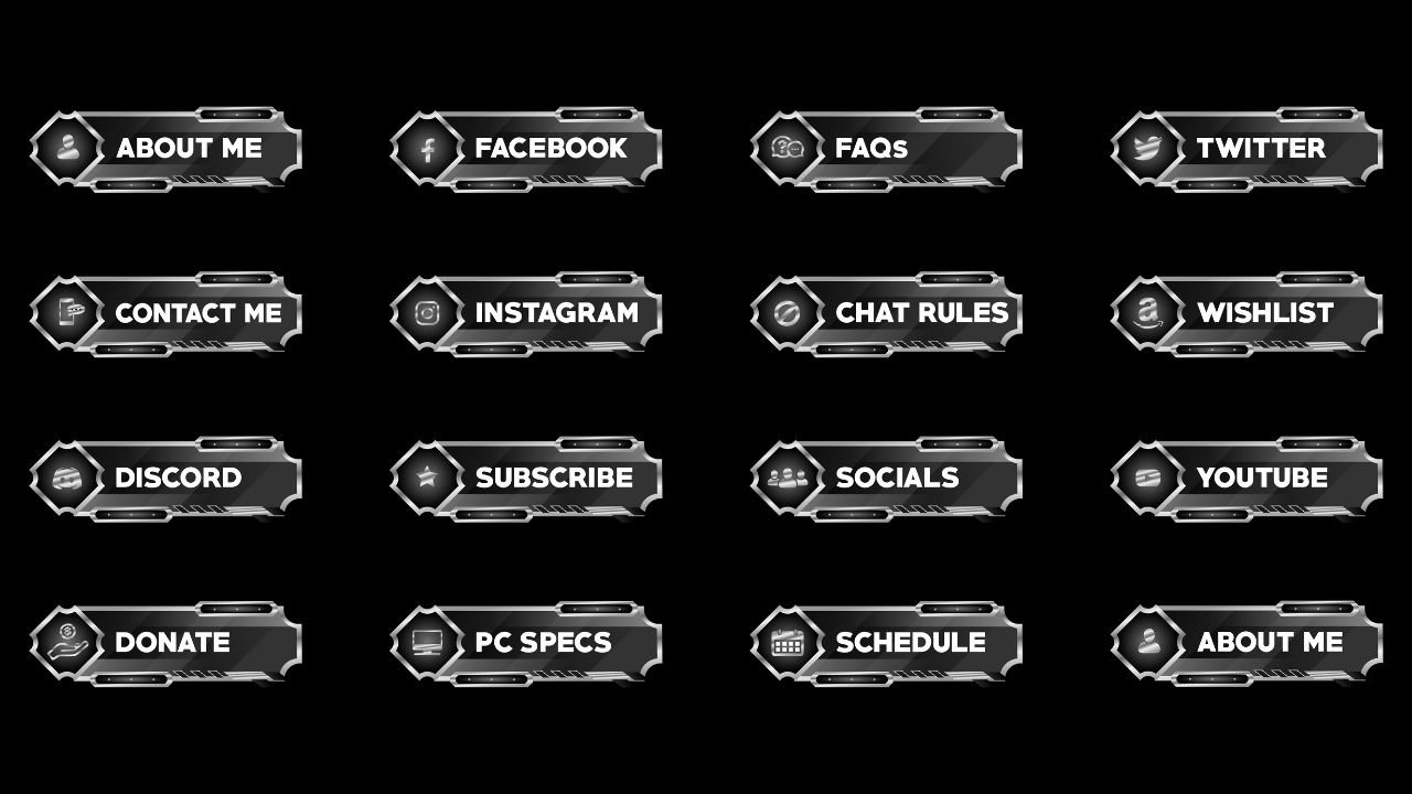 Metallic Twitch Panels product image (2)
