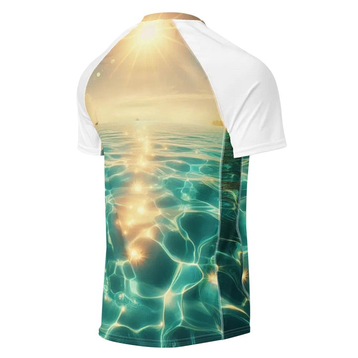 Tropical Sunset Men's Rash Guard |Ai Design product image (2)