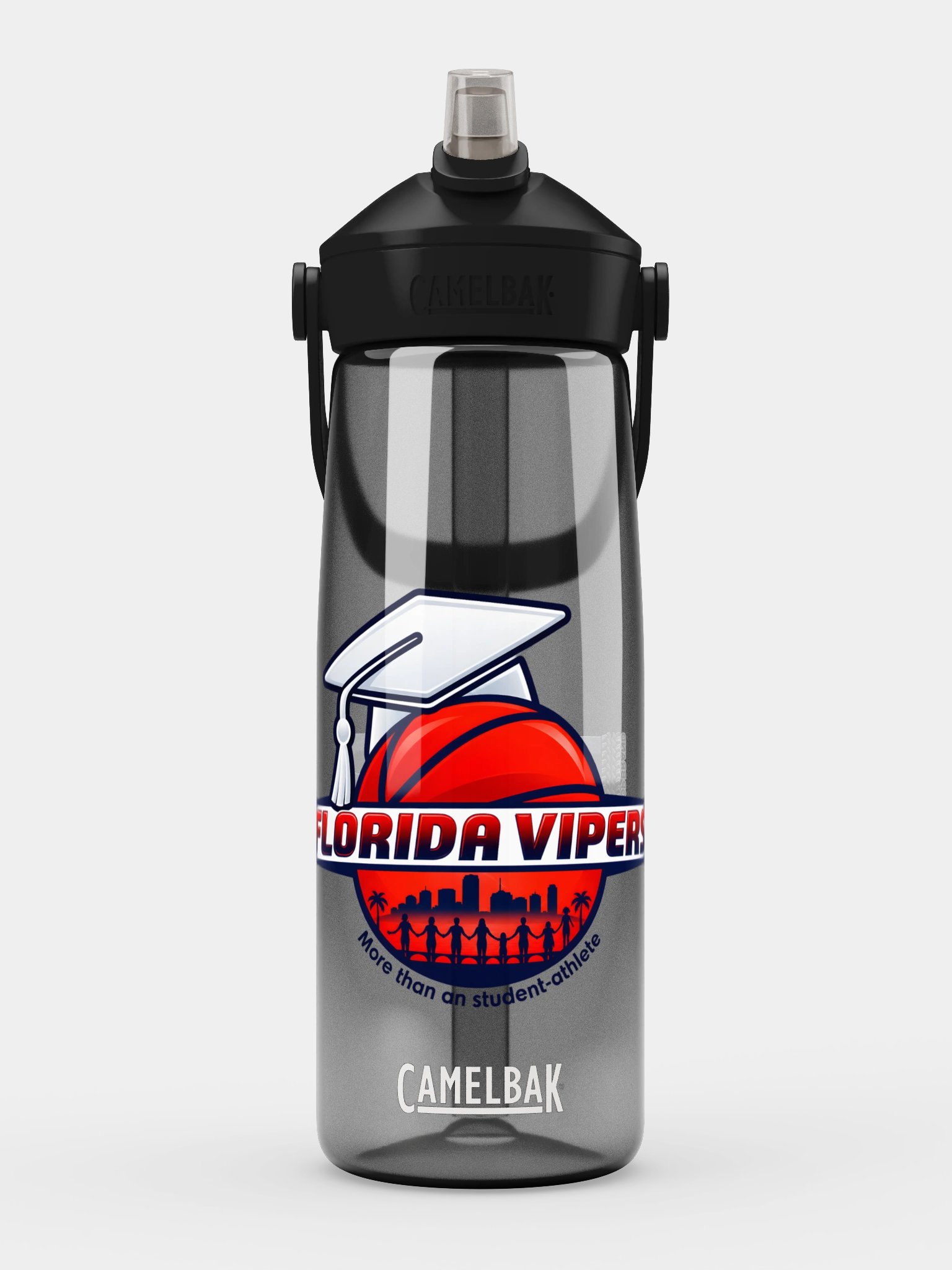 Blacktop Brand Florida Vipers Flip Straw Water Bottle product image (3)