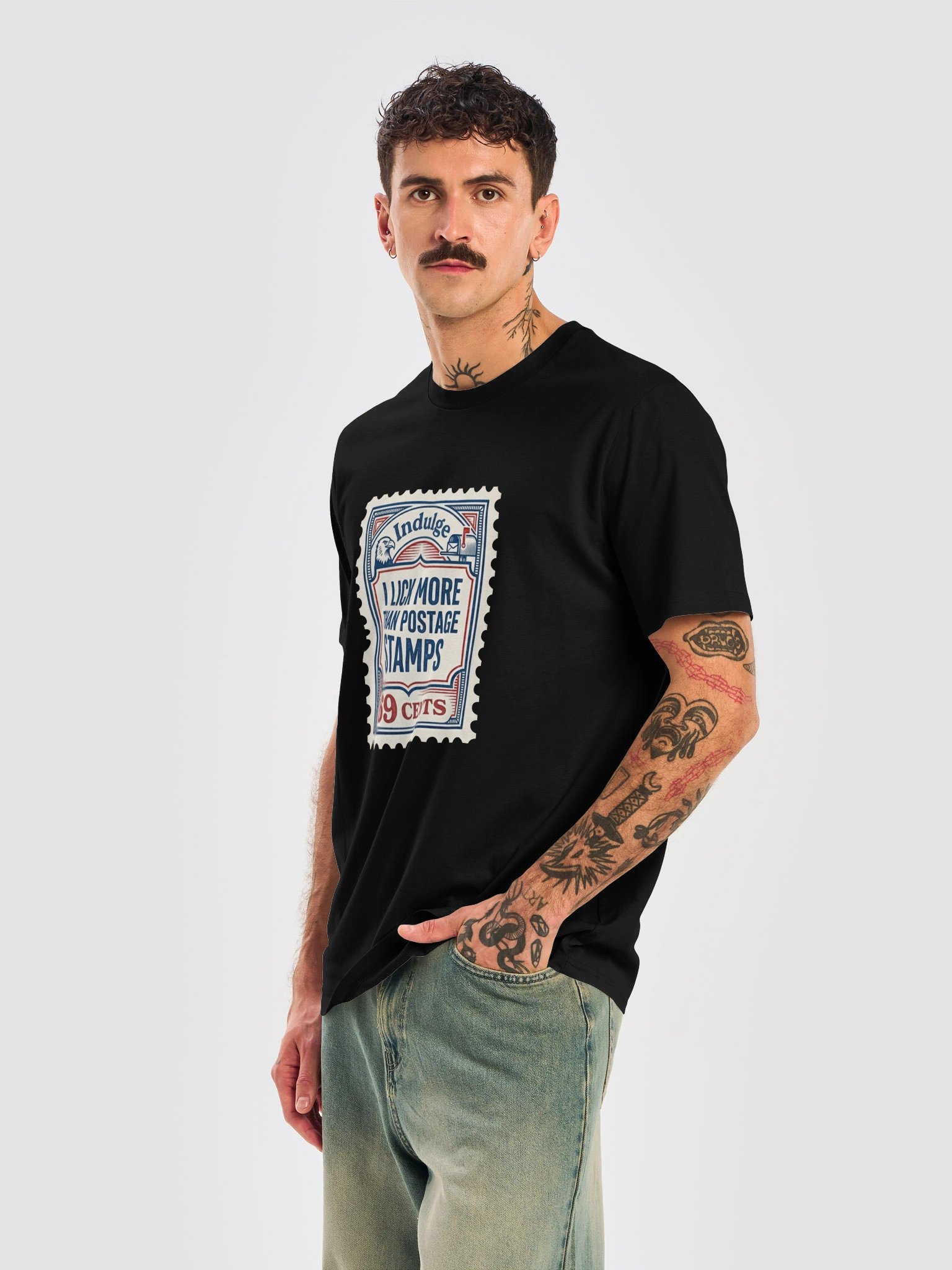 I Lick More Than Postage Stamps Novelty T-Shirt product image (37)