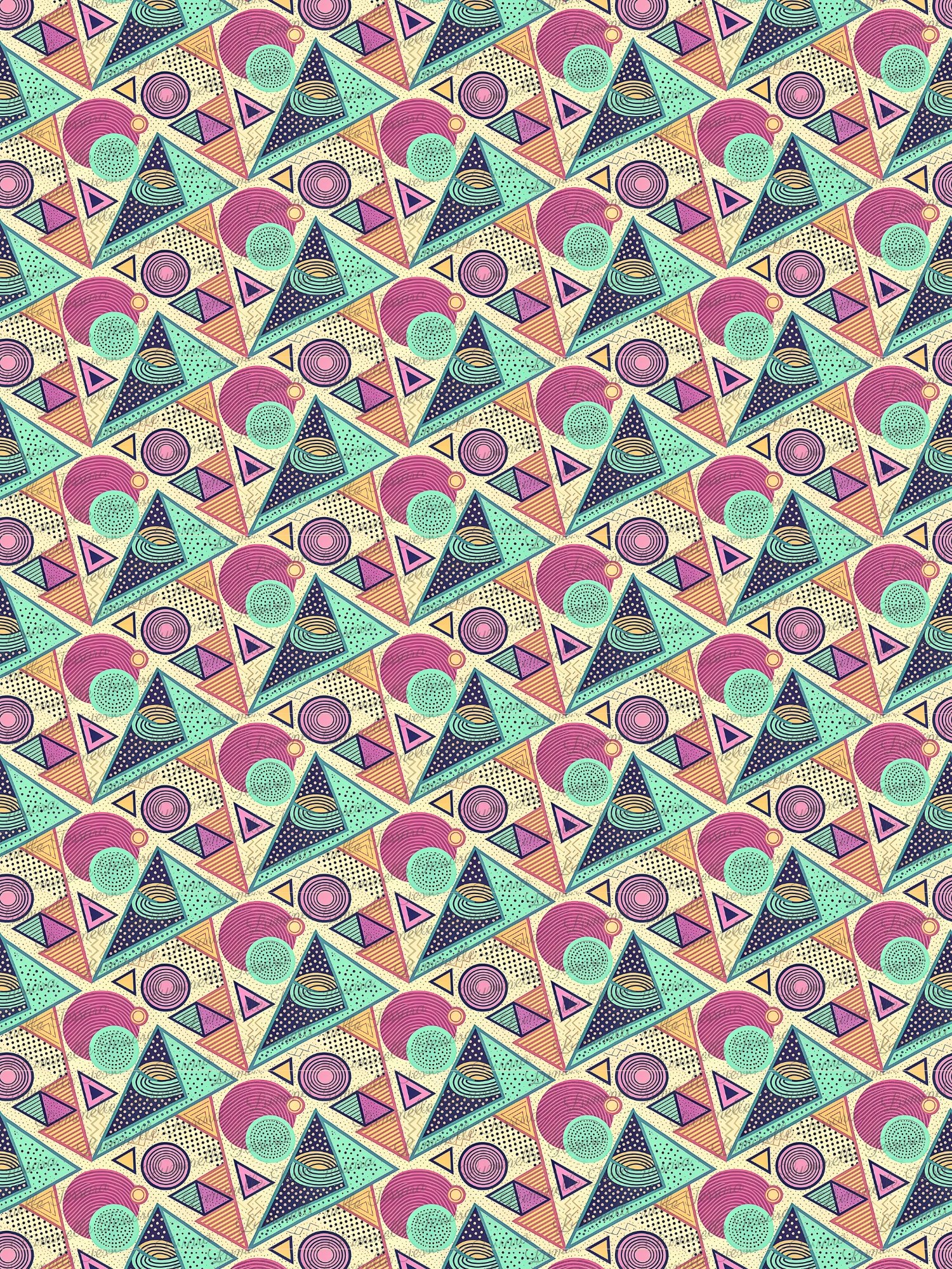 Retro Memphis Geometric – Digital Paper Bundle product image (5)