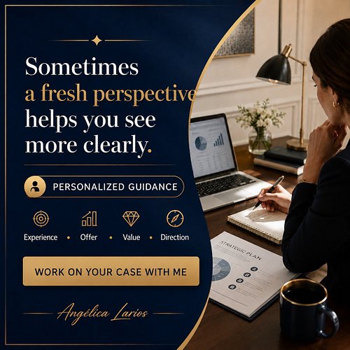 Sometimes a fresh perspective helps you see what you have not been able to organize on your own.

Not because you lack abilit...