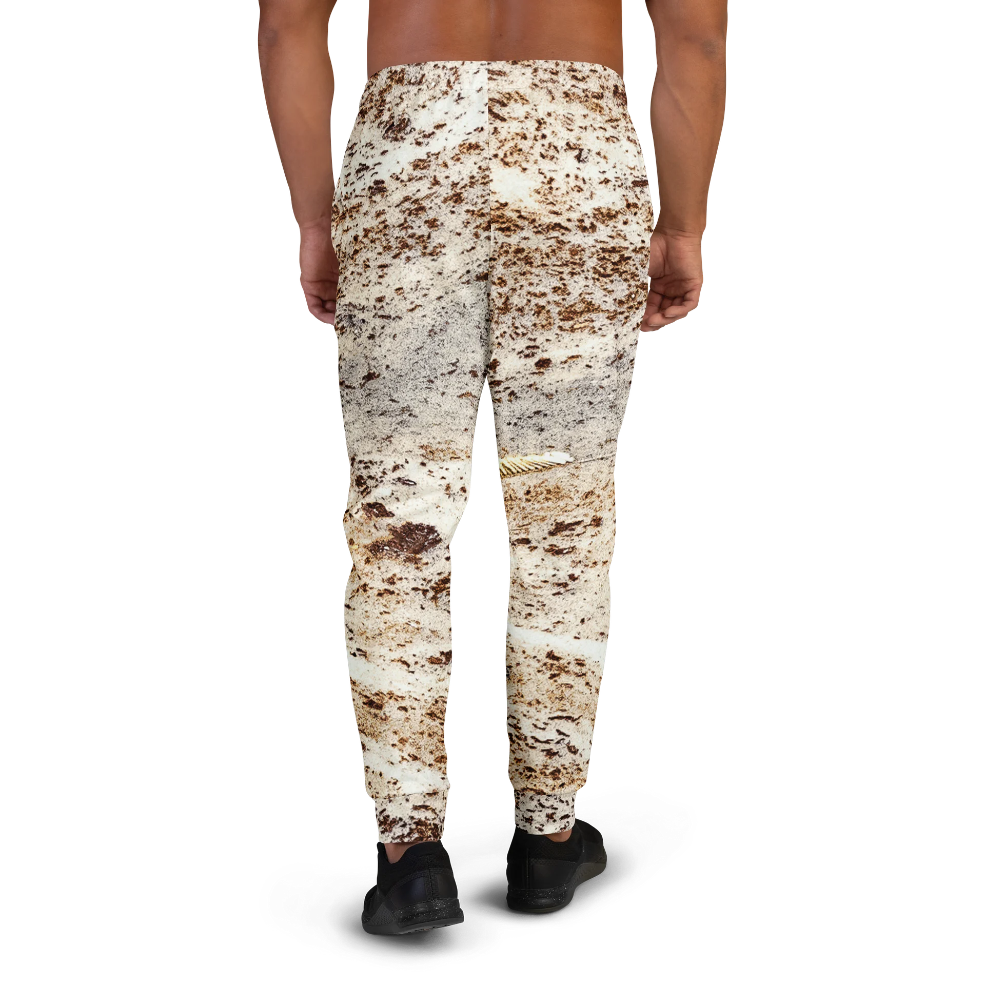 Espresso Swirl Men's All-Over Print Recycled Marbled Cacao Joggers product image (3)