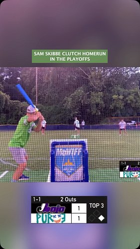 Sam Skibbe gives the Mojo the lead! #wiffleball