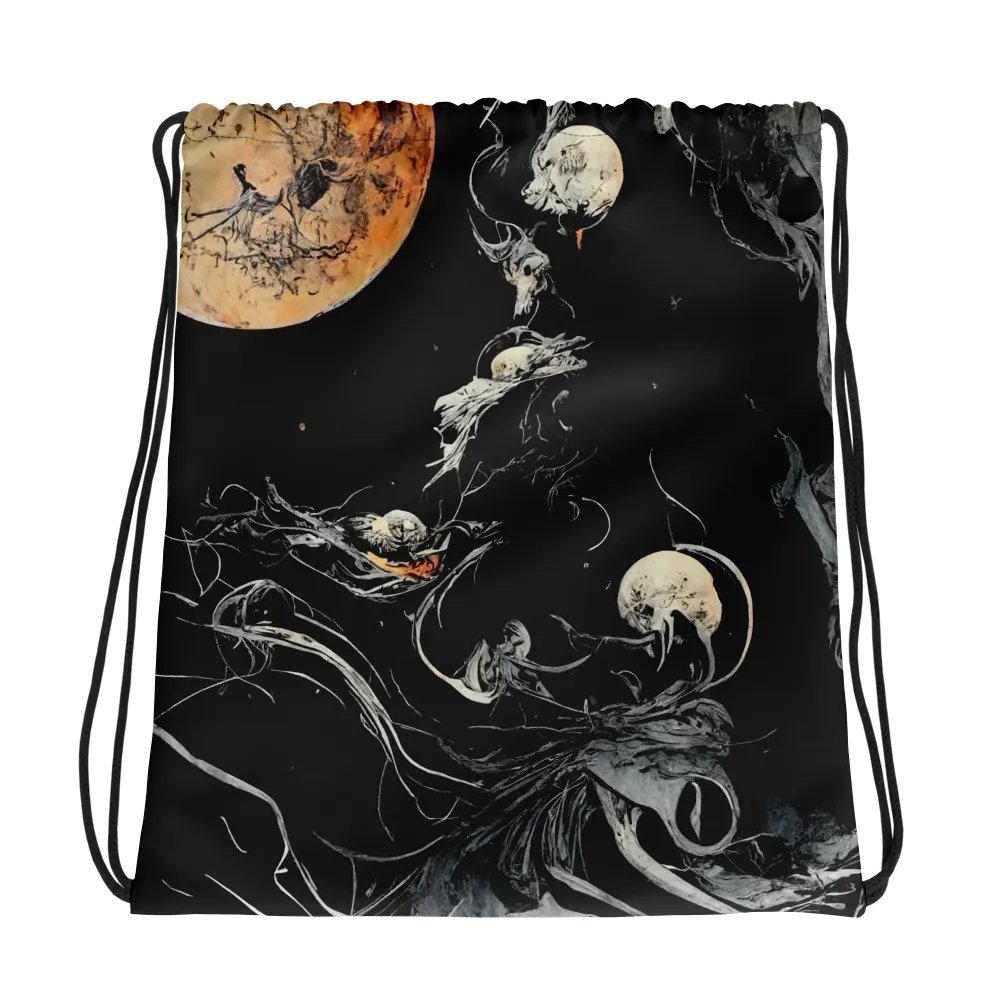 Contrast Straps All-Over Drawstring Bag product image (1)