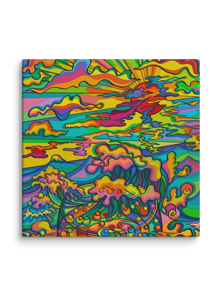 Vibrant Swirls Canvas Art - Sunset & Glass product image (48)