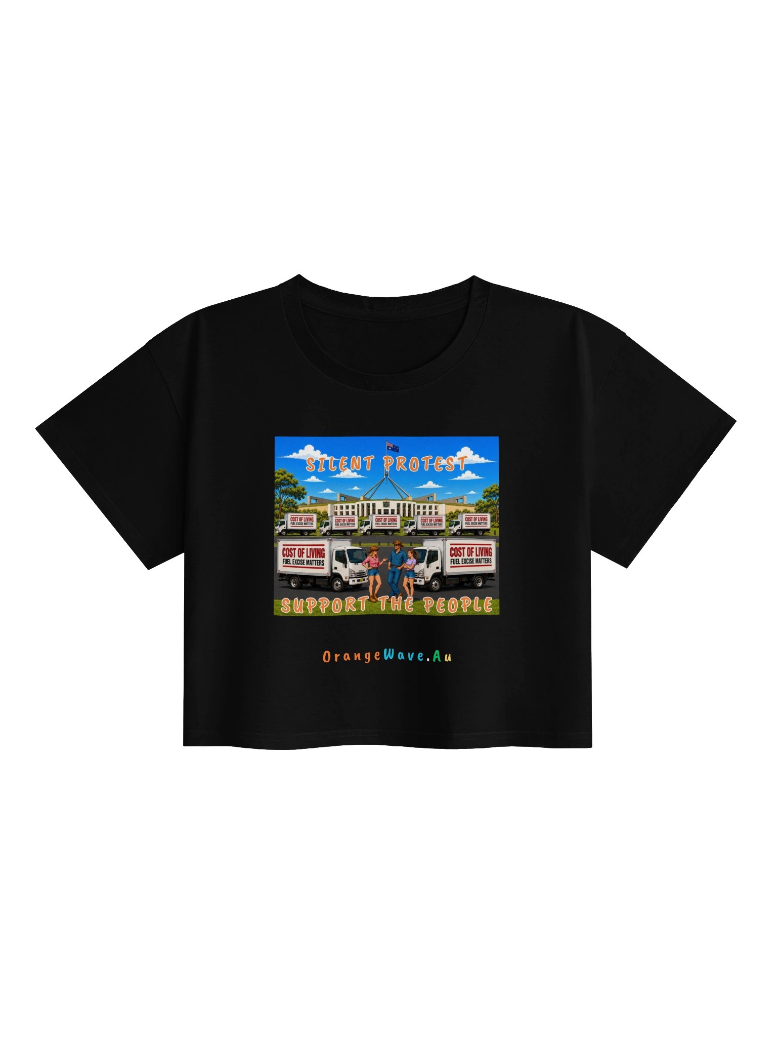 Silent Protest Support The People Crop Top product image (1)