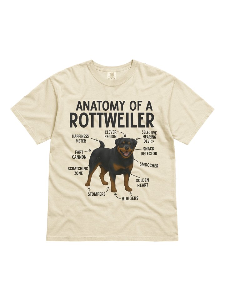 Anatomy of a Rottweiler Humor Tee product image (13)