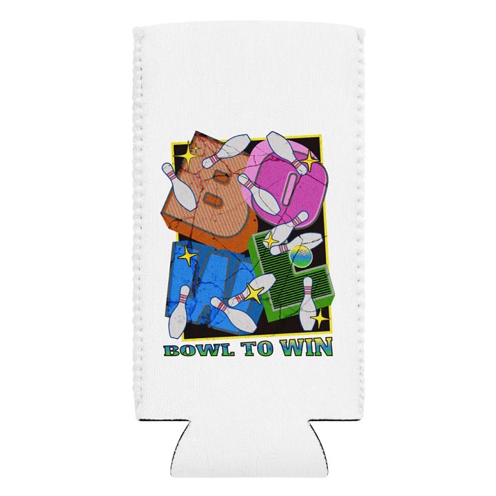 Bowl To Win Block Letter Can Cooler product image (2)