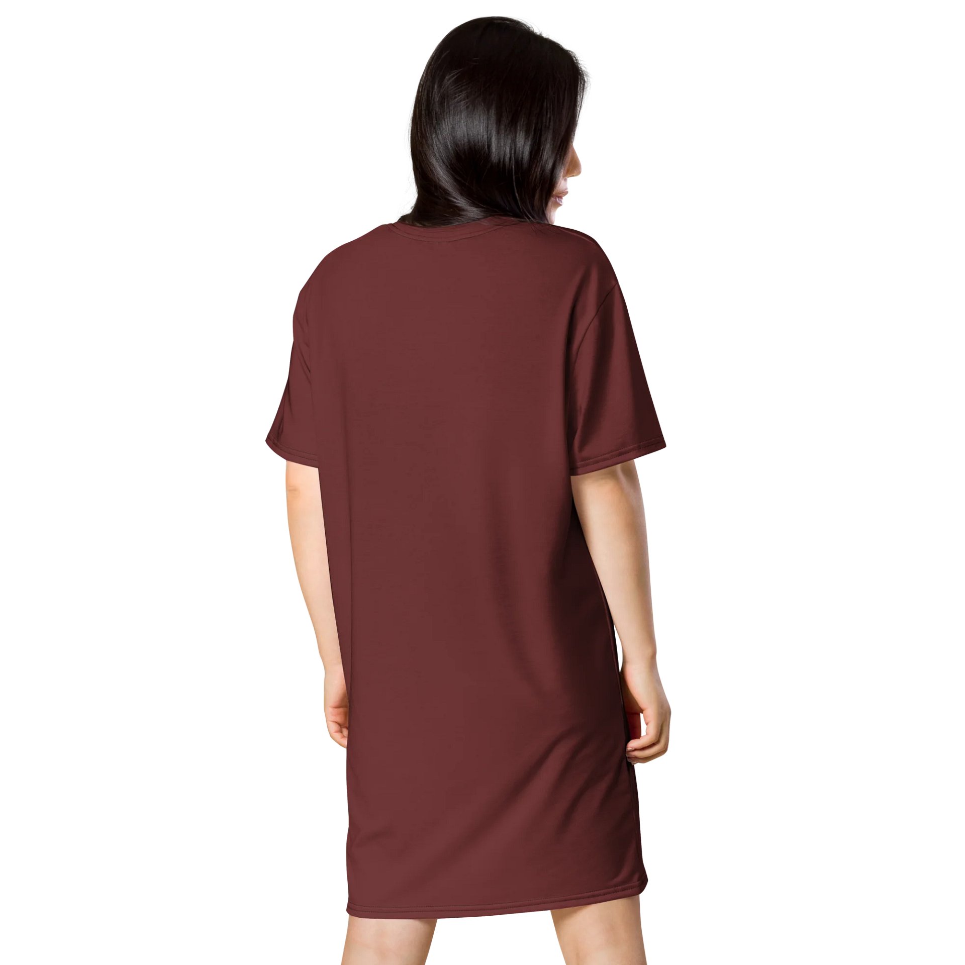Auburn Oversized T-Shirt Dress | Stretchy Fabric | Casual or Formal Style | Sizes 2XS-6XL | Exclusive Design product image (2)