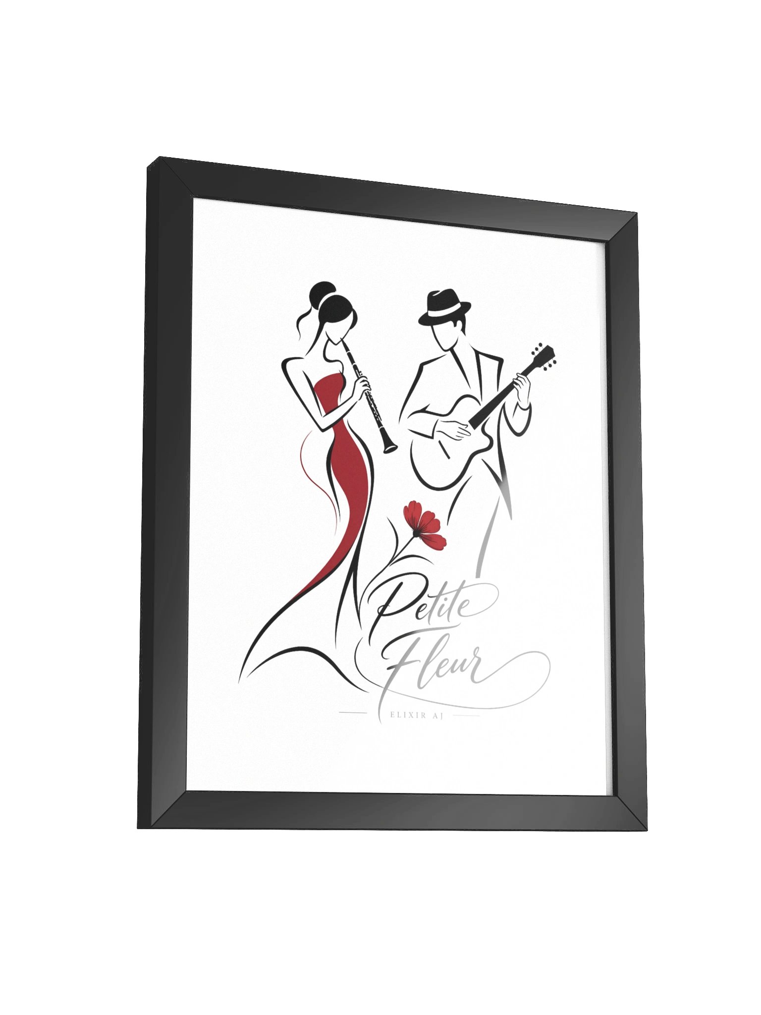 Petite Fleur – Elegant Jazz Framed Art Print | Elixir AJ product image (3)