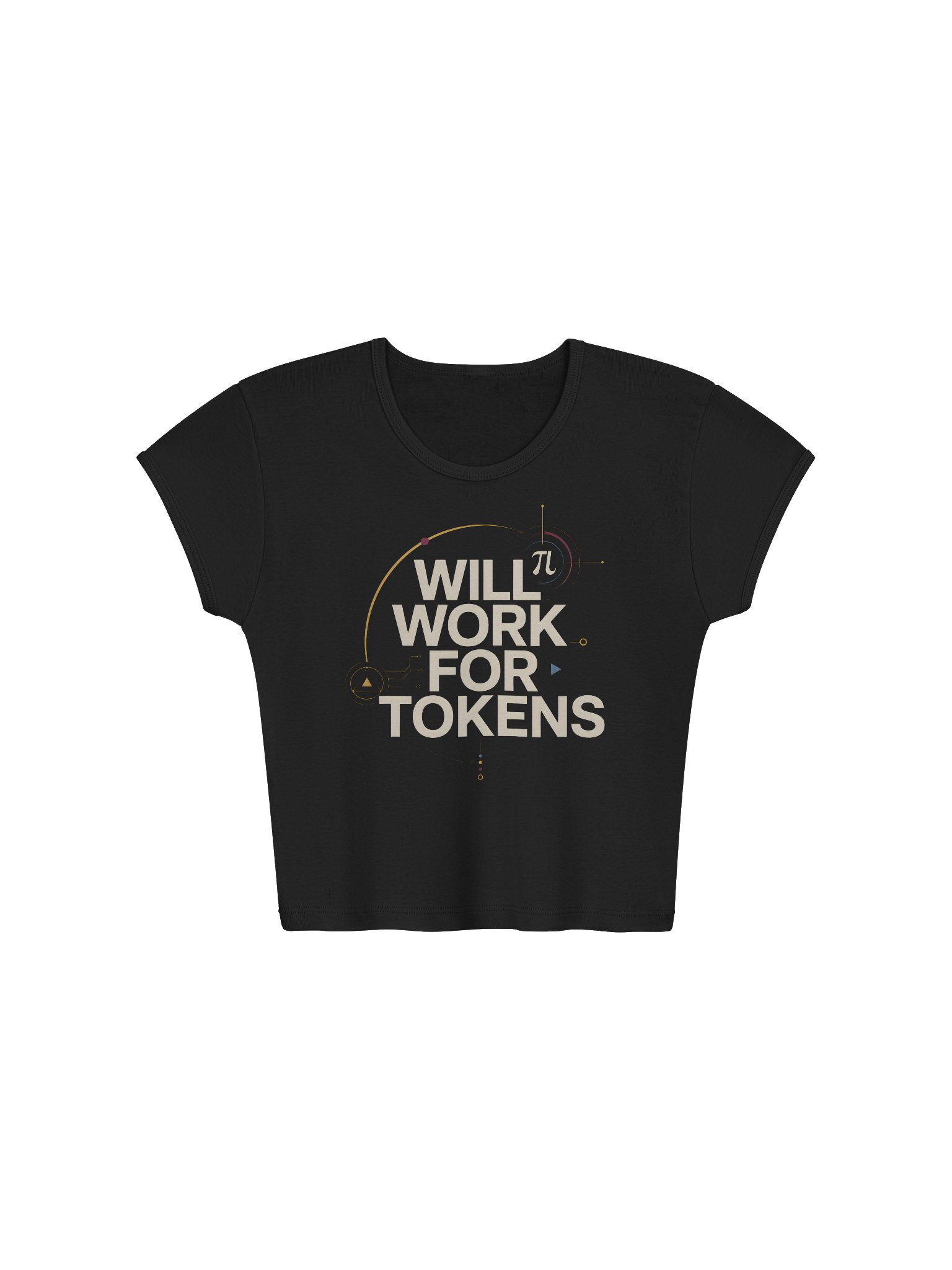 WILL WORK FOR TOKENS Crop Top product image (1)