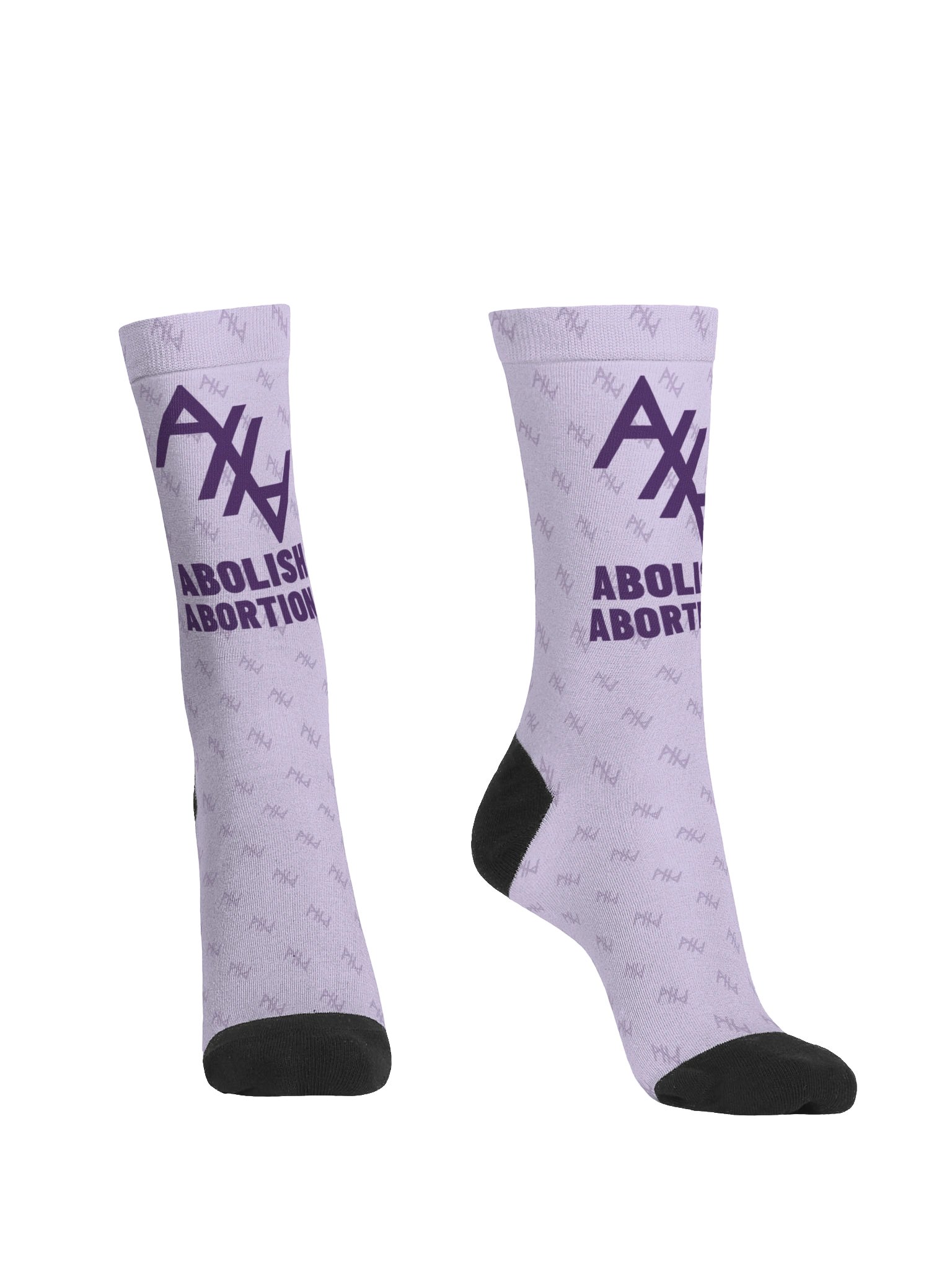 Abolish Abortion Crew Socks - Lavender & Plum product image (2)
