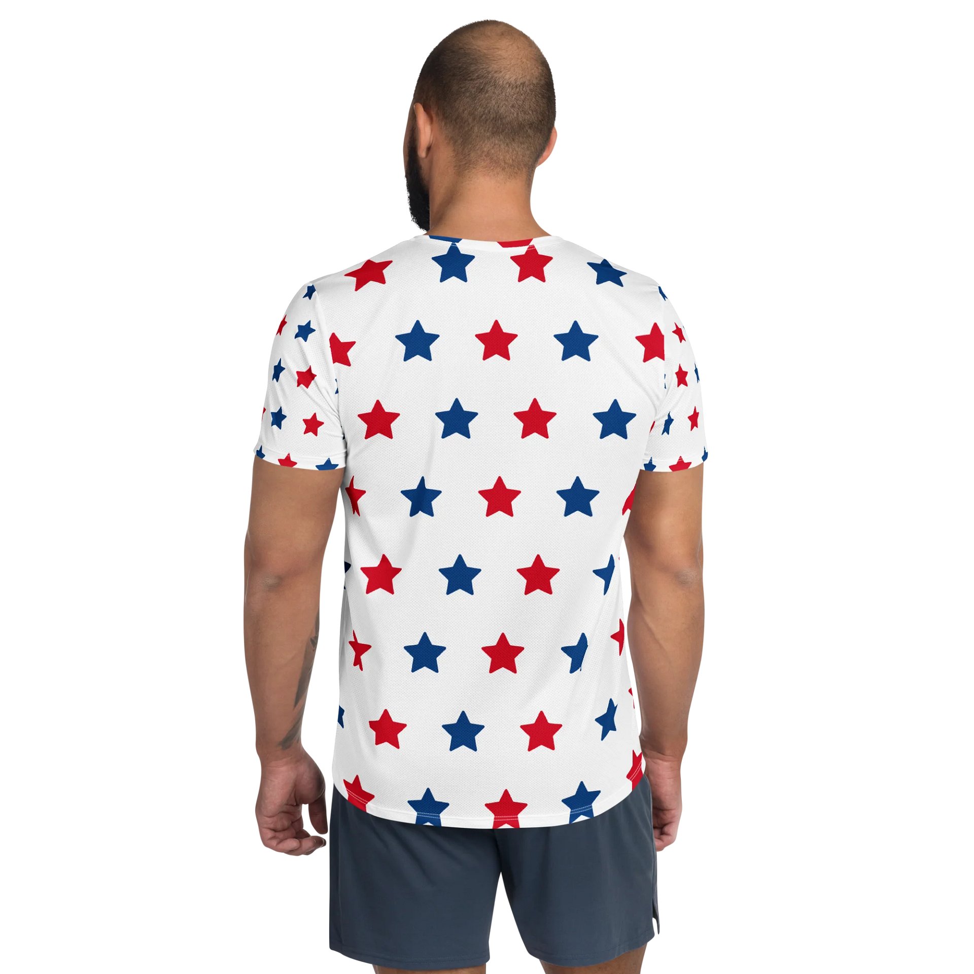 Patriotic Starburst All-Over Athletic Tee product image (2)