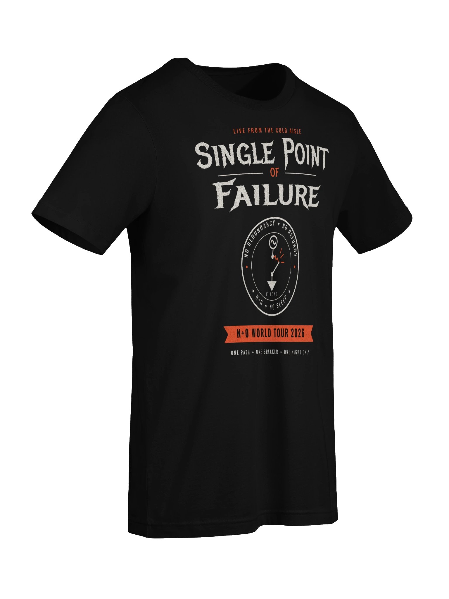 Single Point of Failure: N+0 World Tour - Men's/Unisex Tee product image (7)