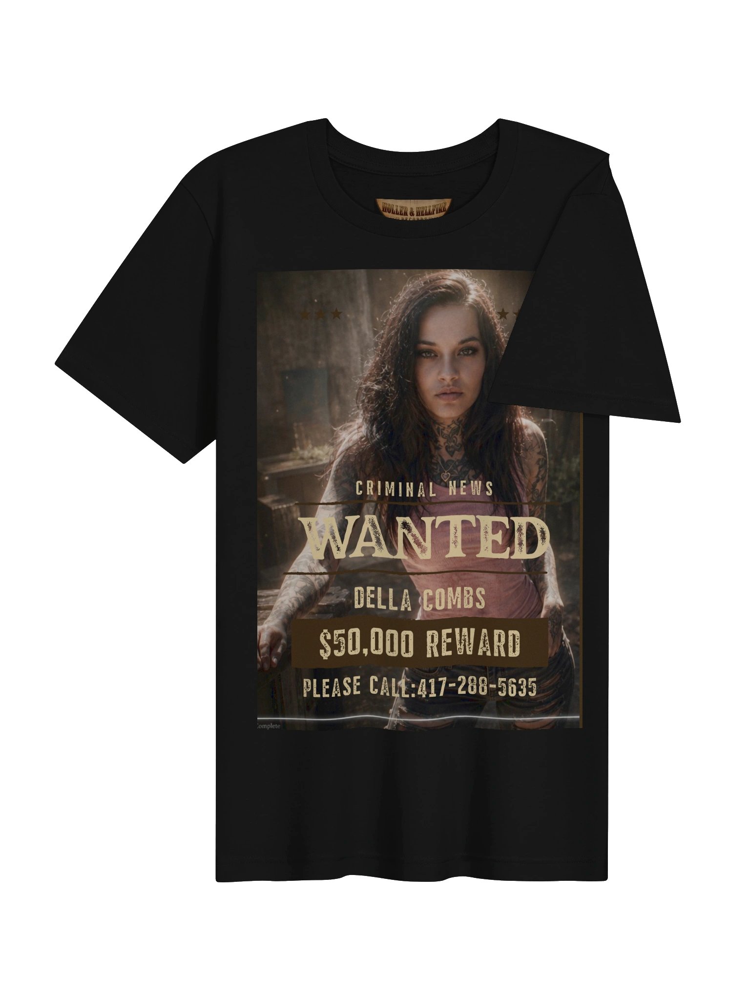 Della Combs Wanted Poster Tee product image (4)